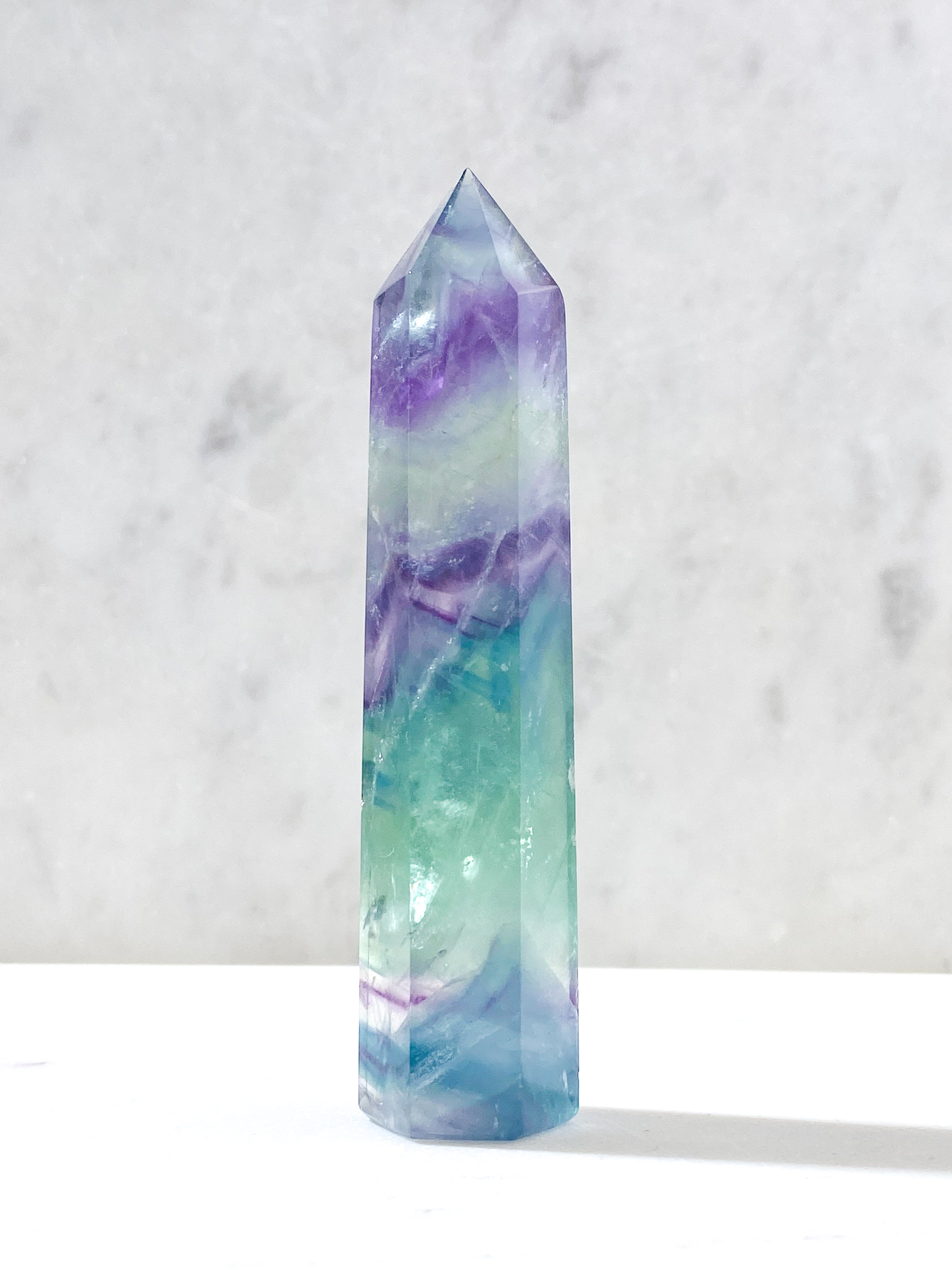 Rainbow Fluorite Tower (No. 1)