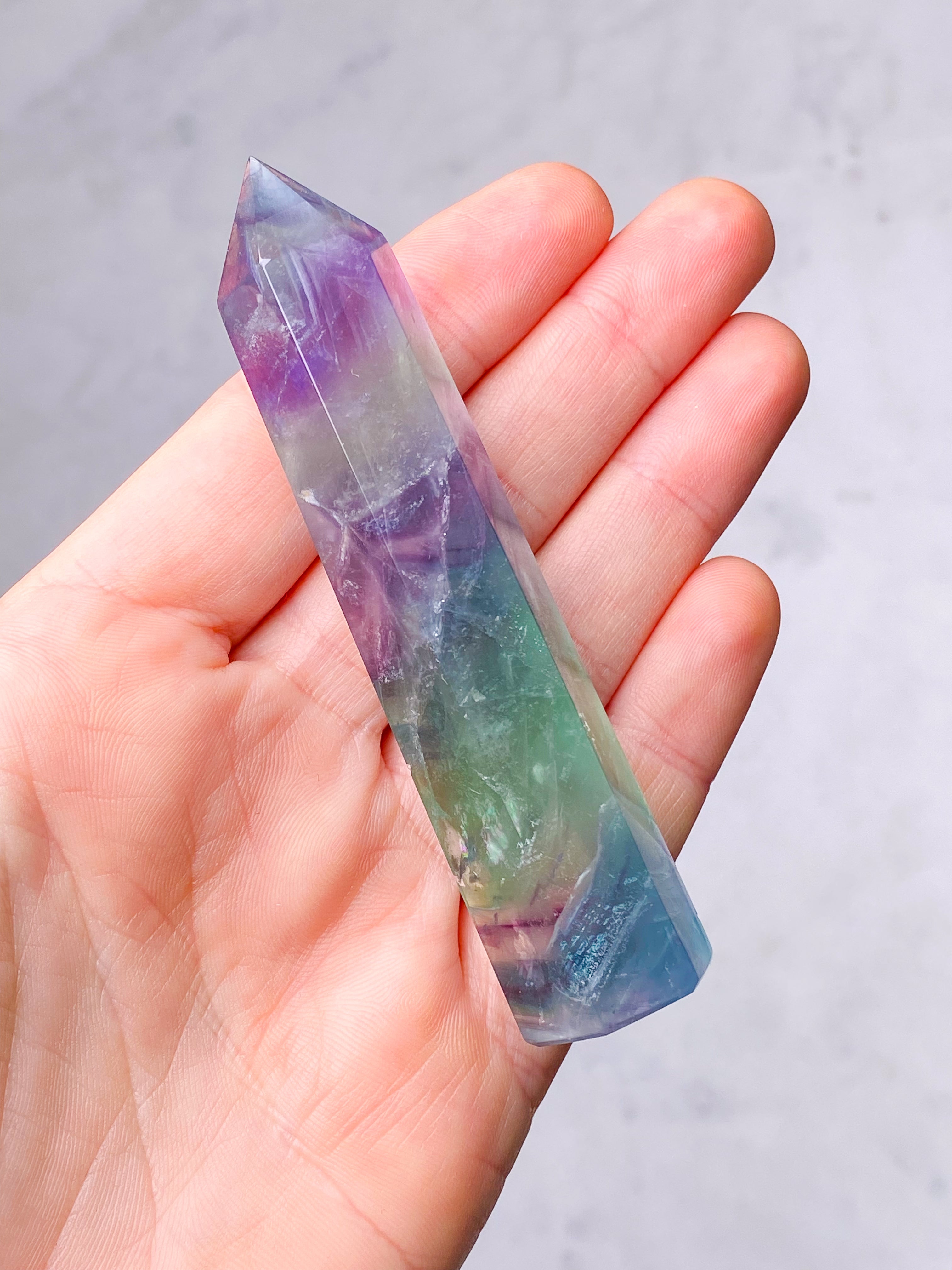 Rainbow Fluorite Tower (No. 1)