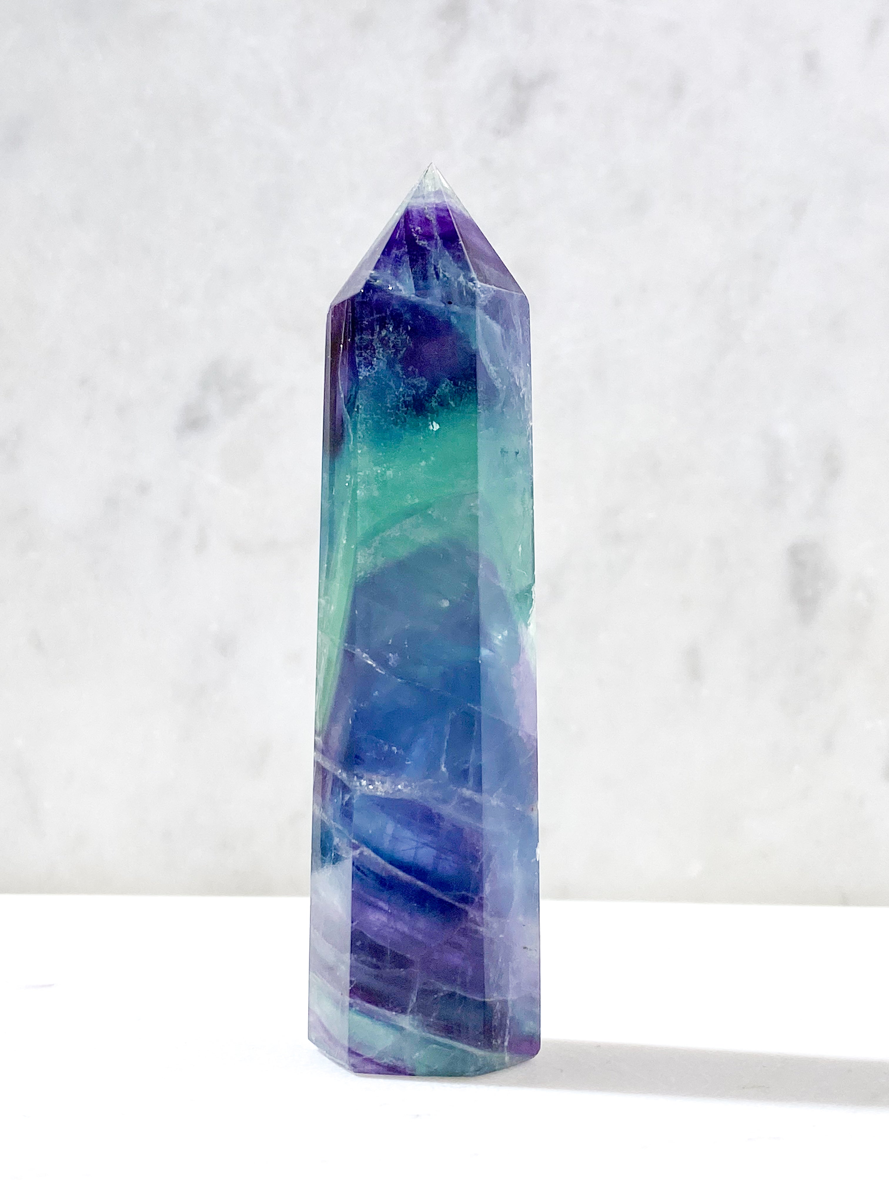 Rainbow Fluorite Tower (No. 1)