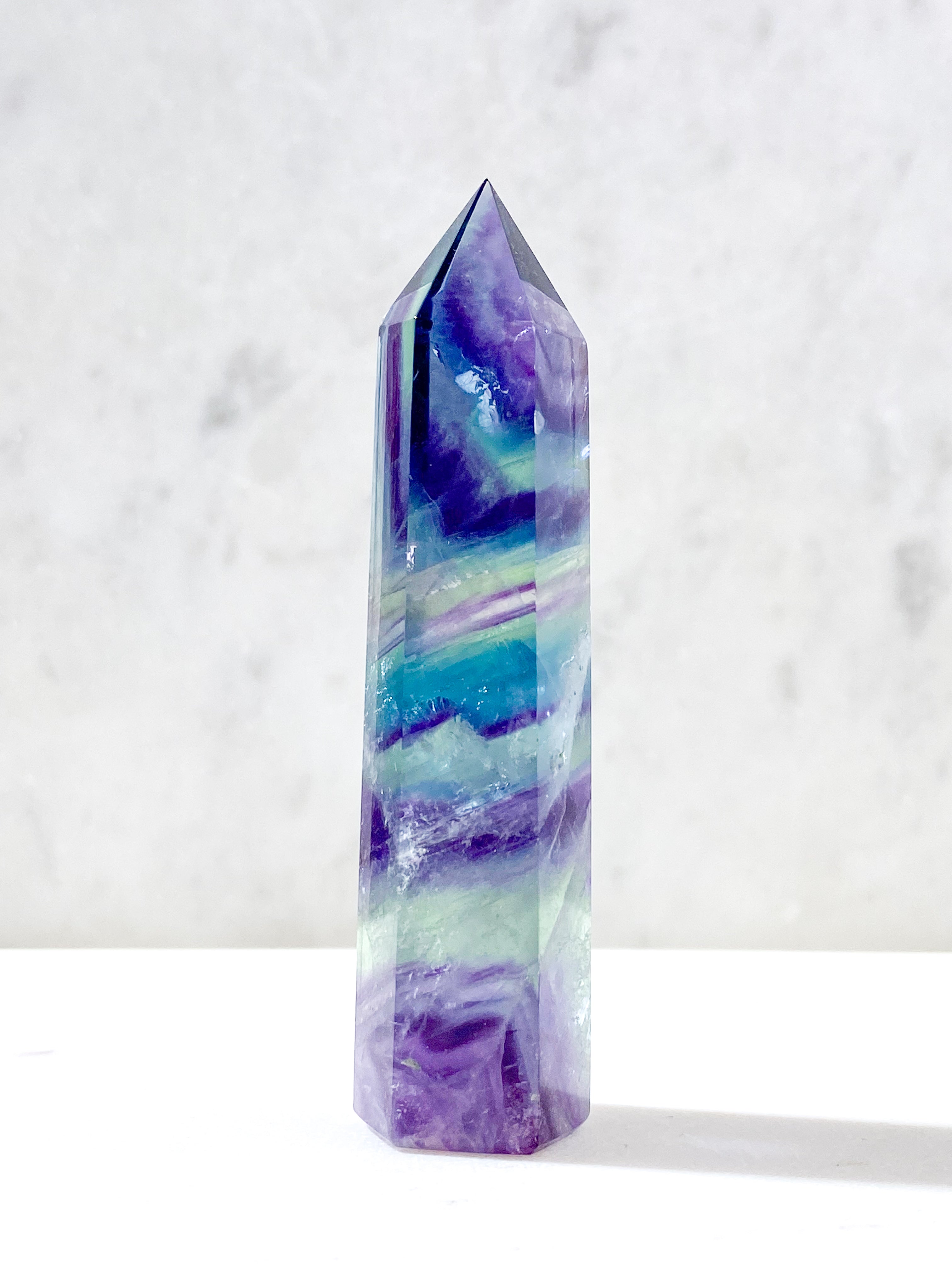 Rainbow Fluorite Tower (No. 1)