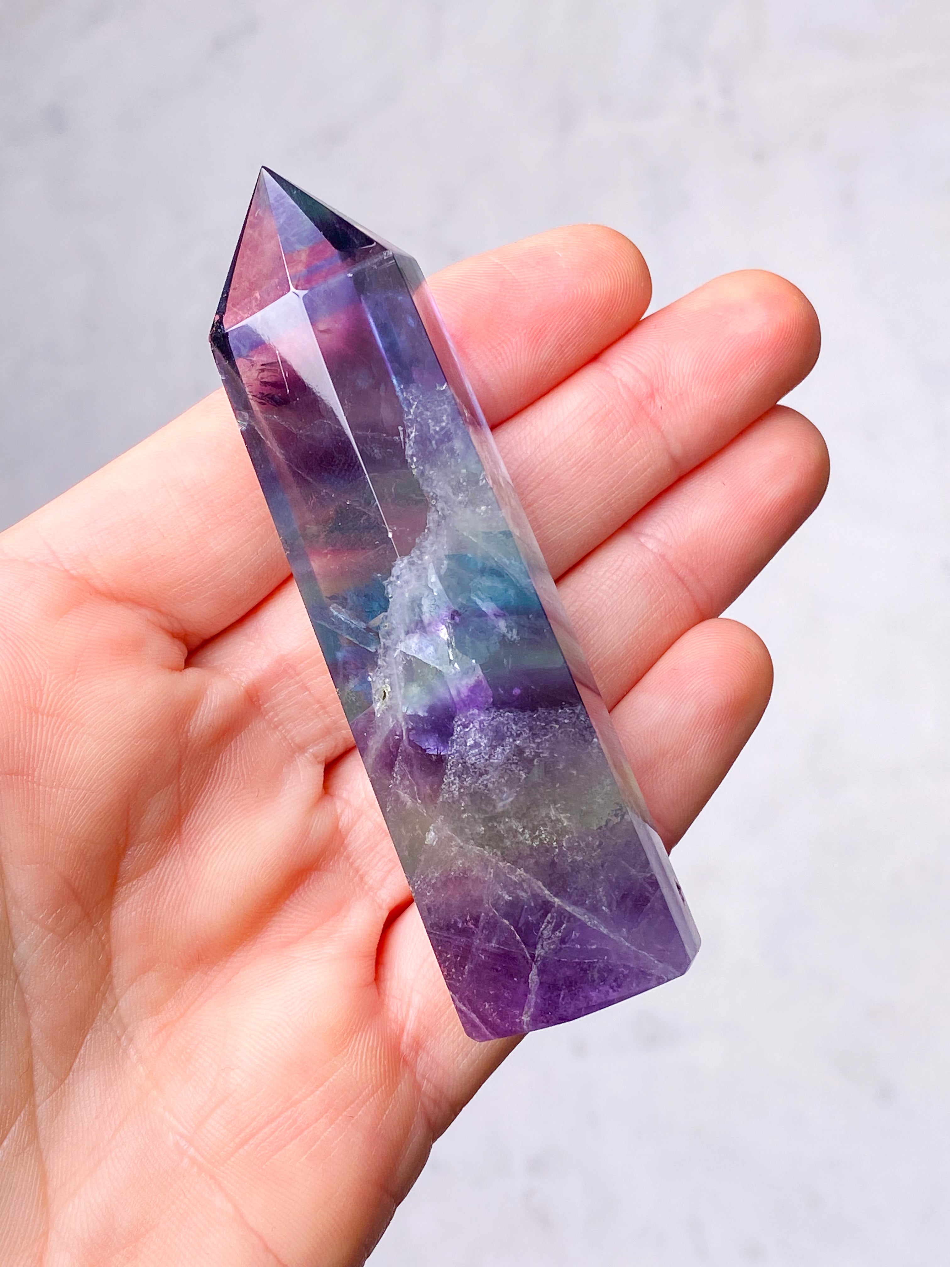 Rainbow Fluorite Tower (No. 1)