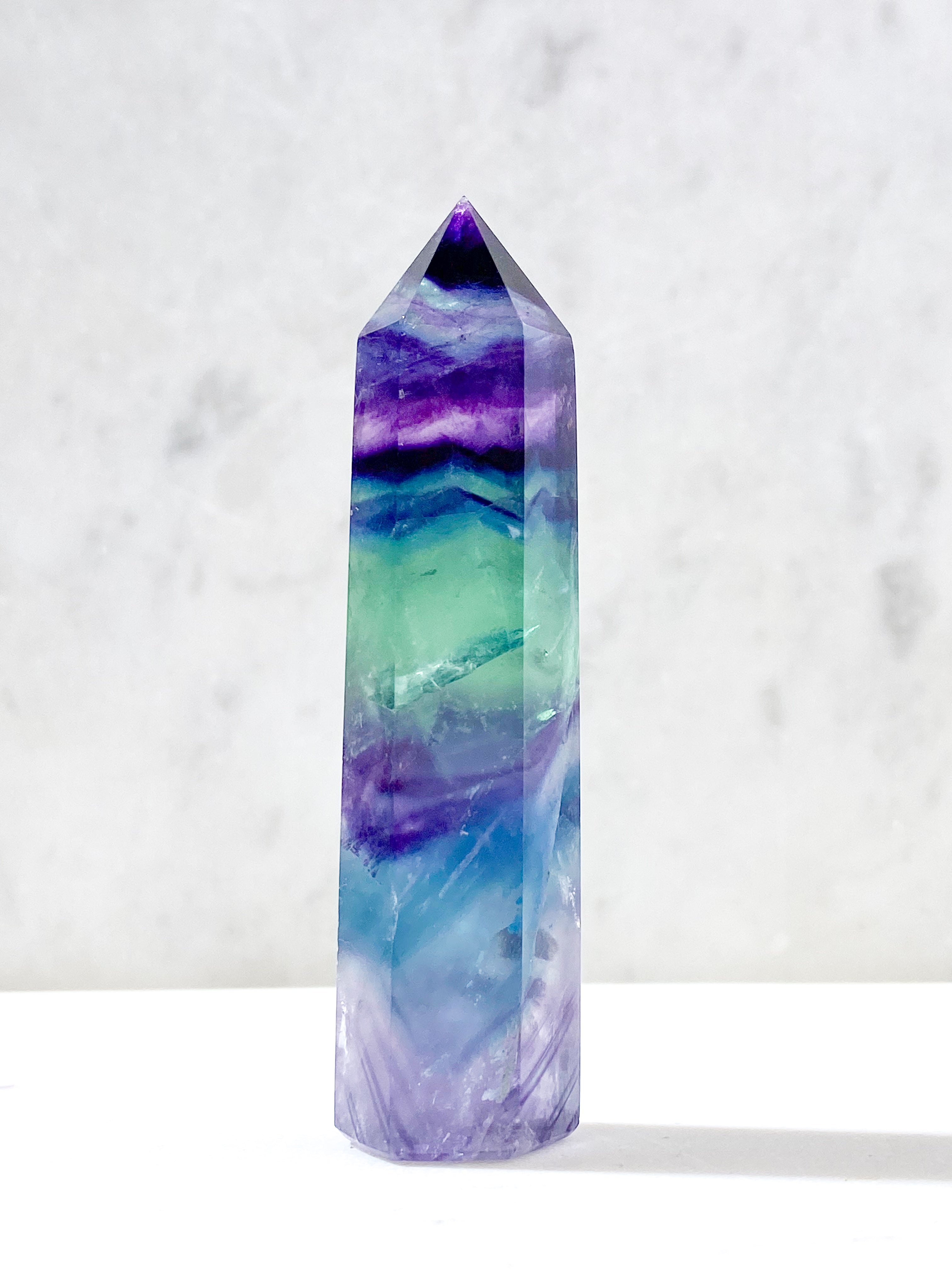 Rainbow Fluorite Tower (No. 1)