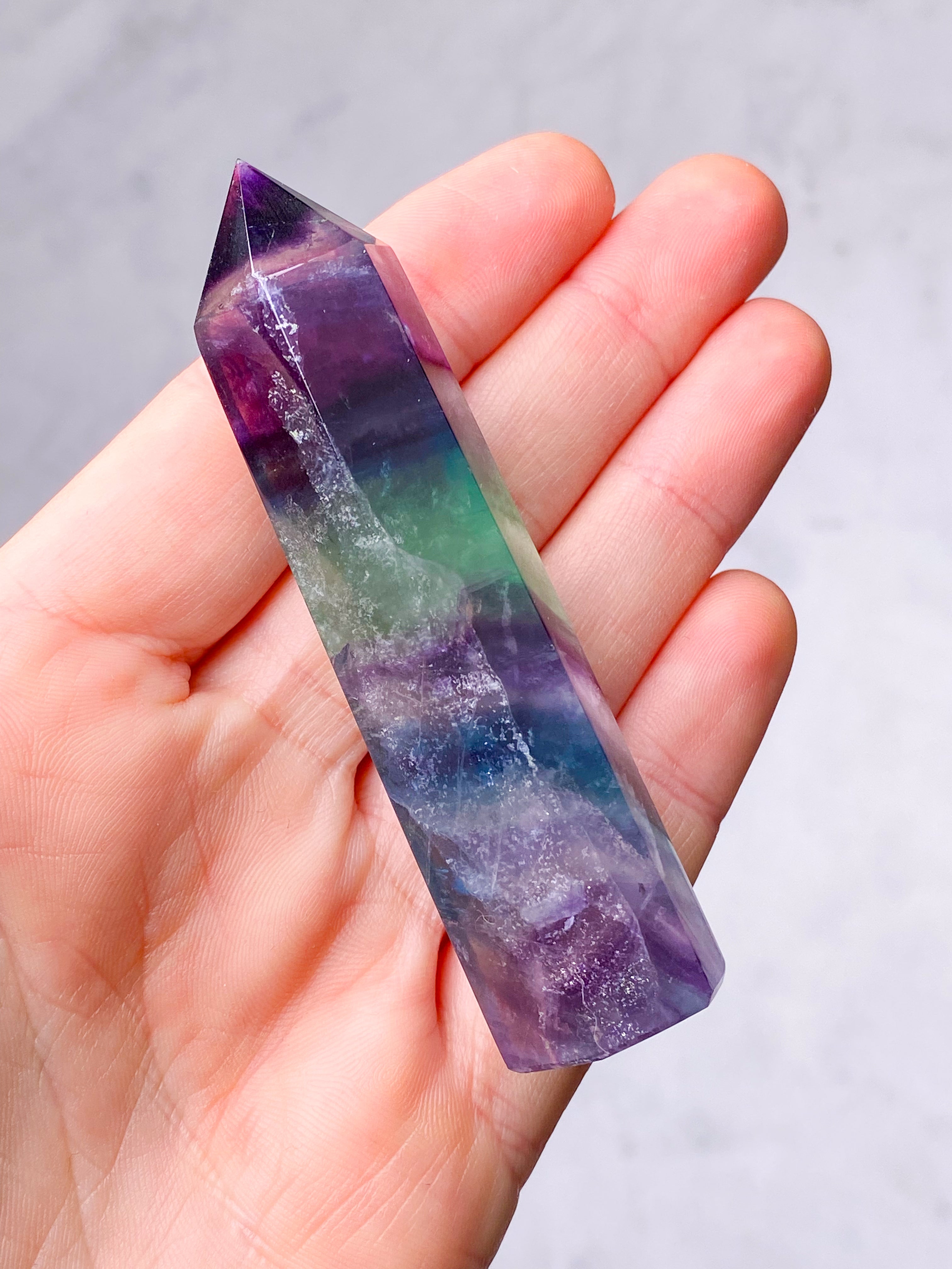 Rainbow Fluorite Tower (No. 1)