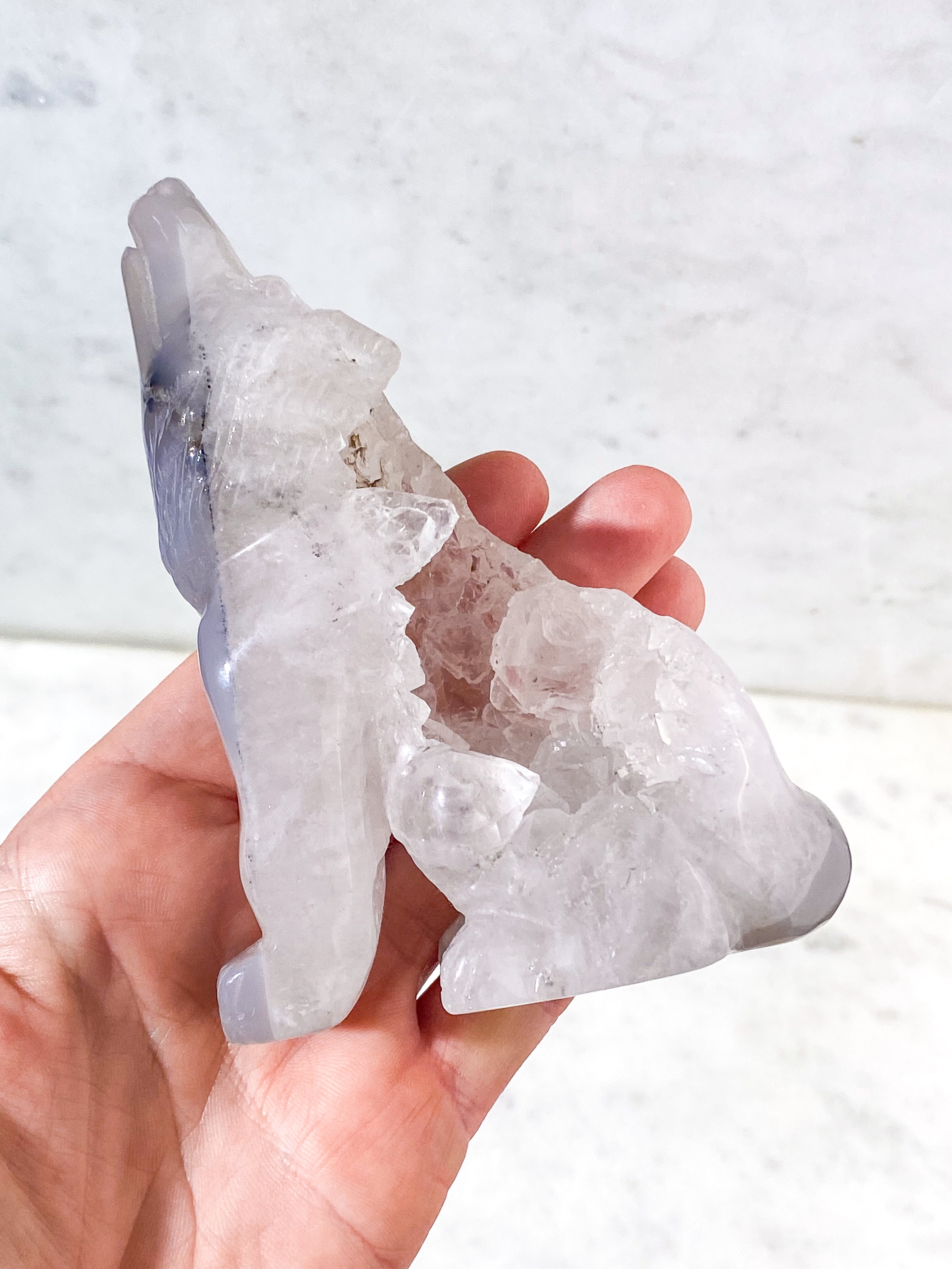 Druzy Agat Varg (Nr. 9)