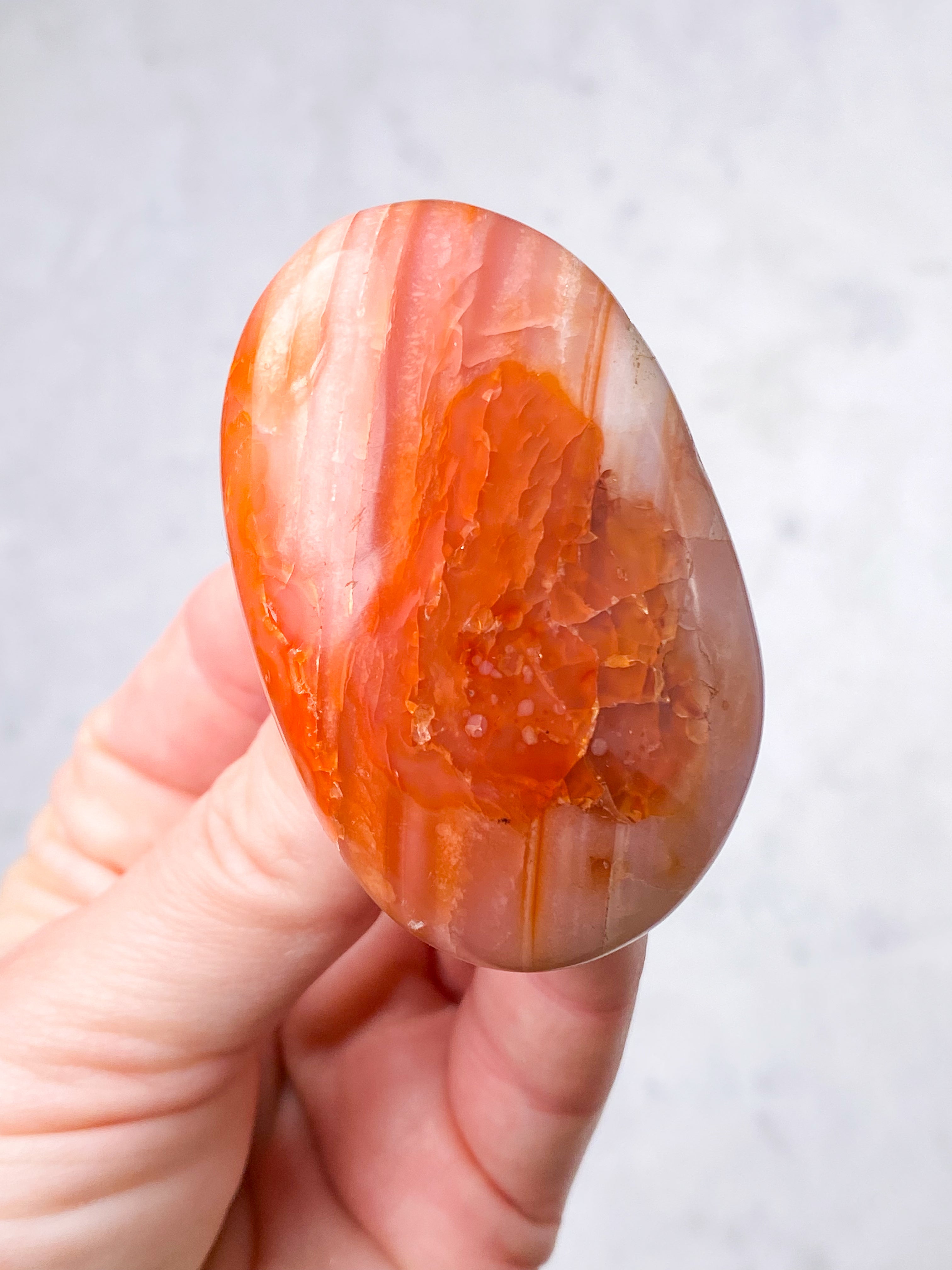 Karneol Palmstone (Nr. 1)