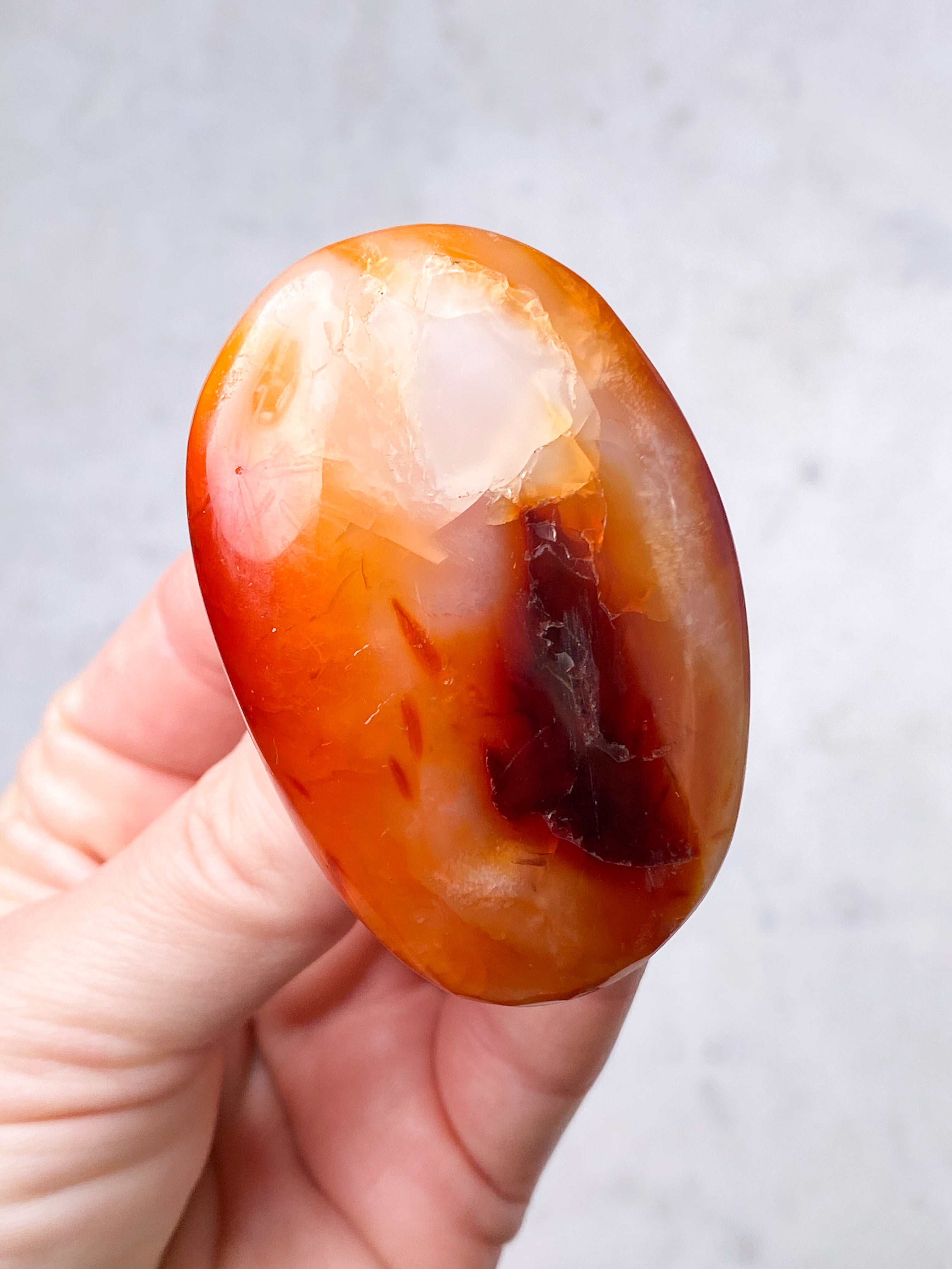 Karneol Palmstone (Nr. 5)