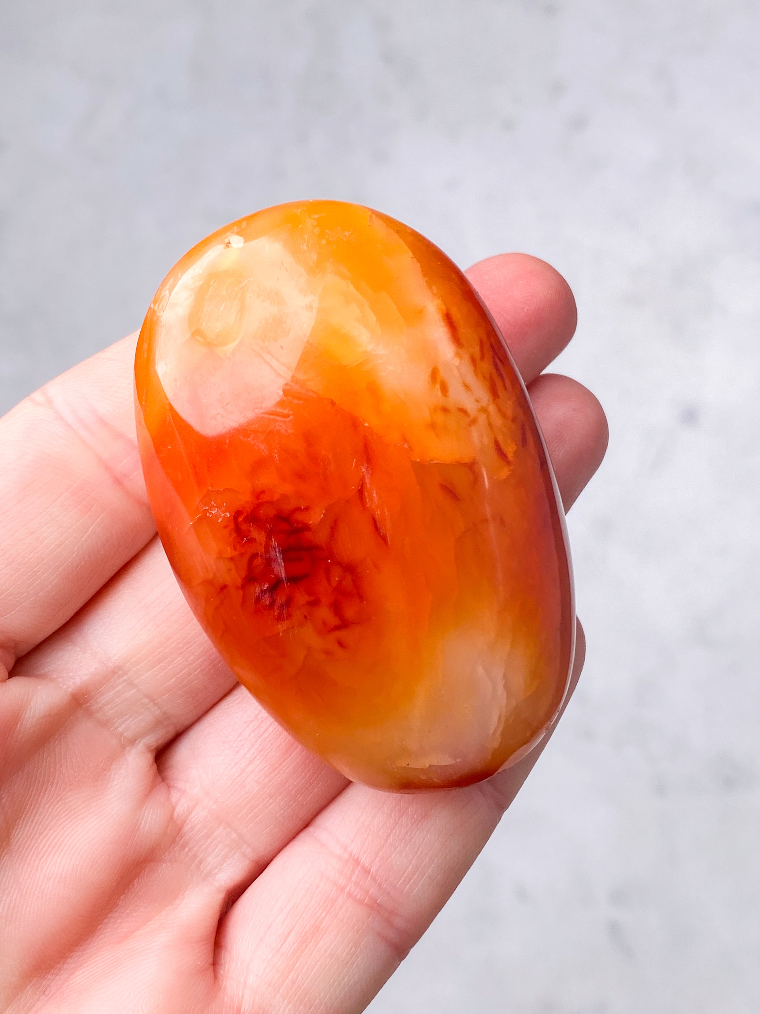 Karneol Palmstone (Nr. 5)