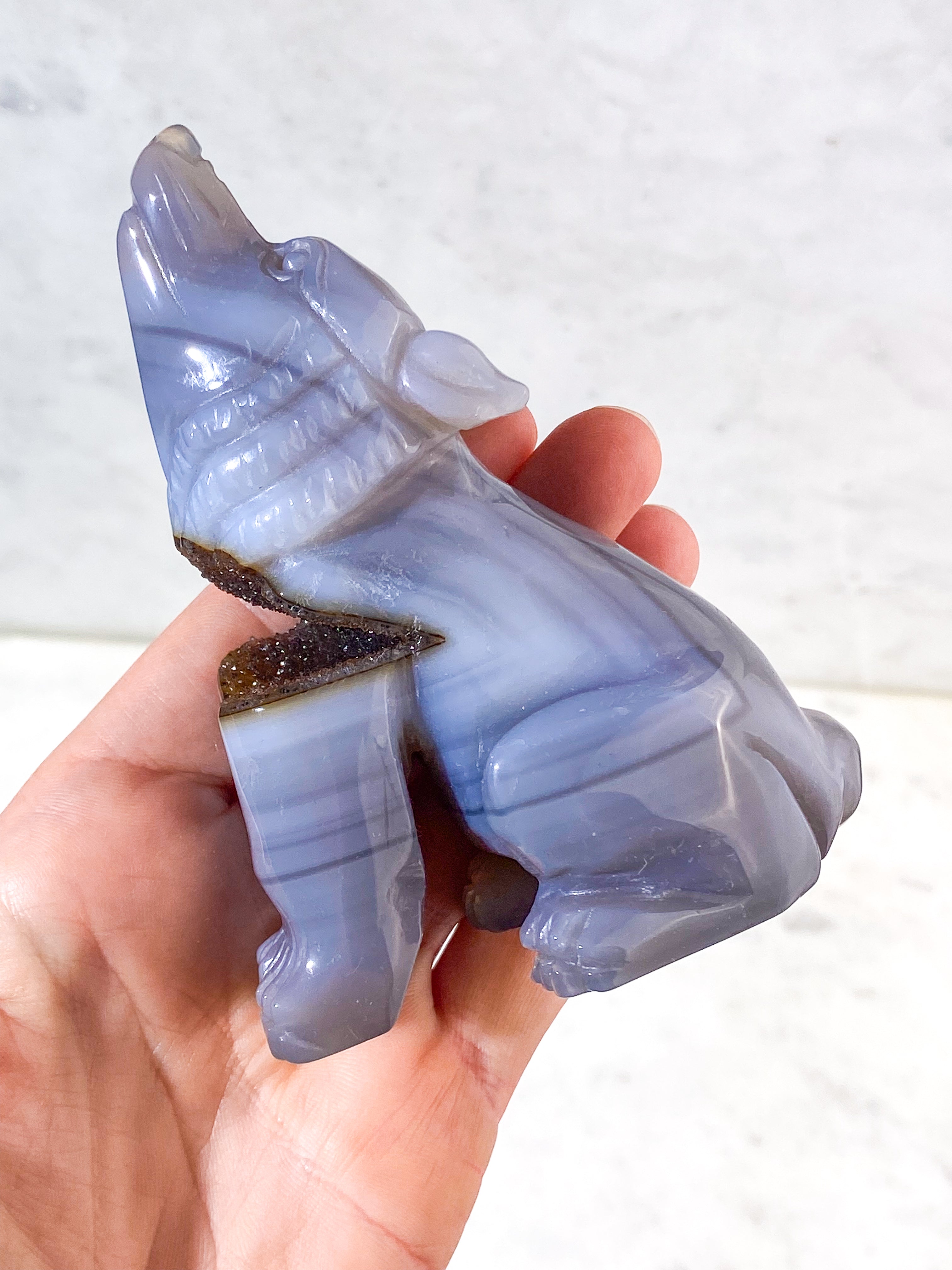Druzy Agat Ulv (Nr. 20)