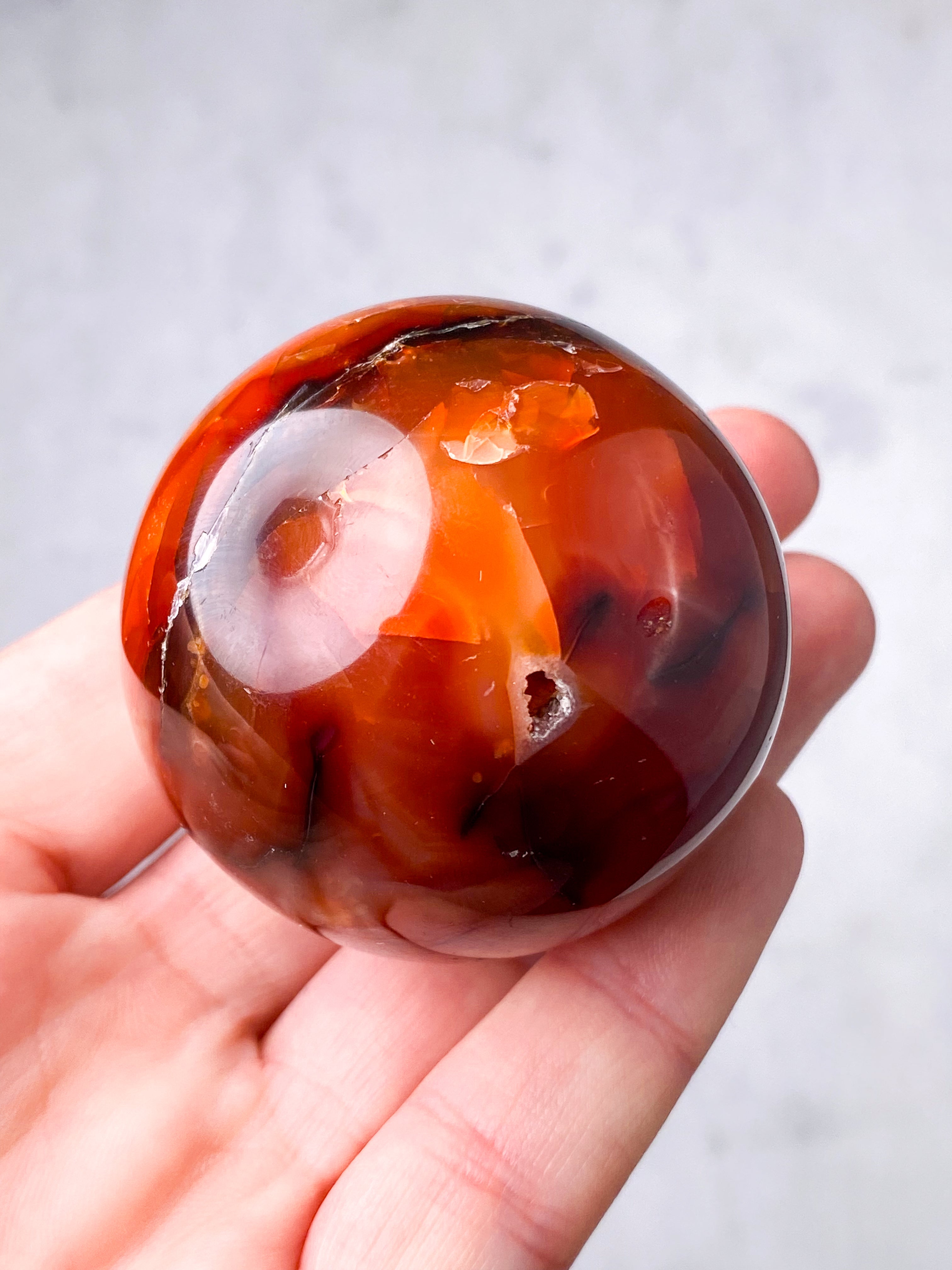 Karneol Kugle (Nr. 7)