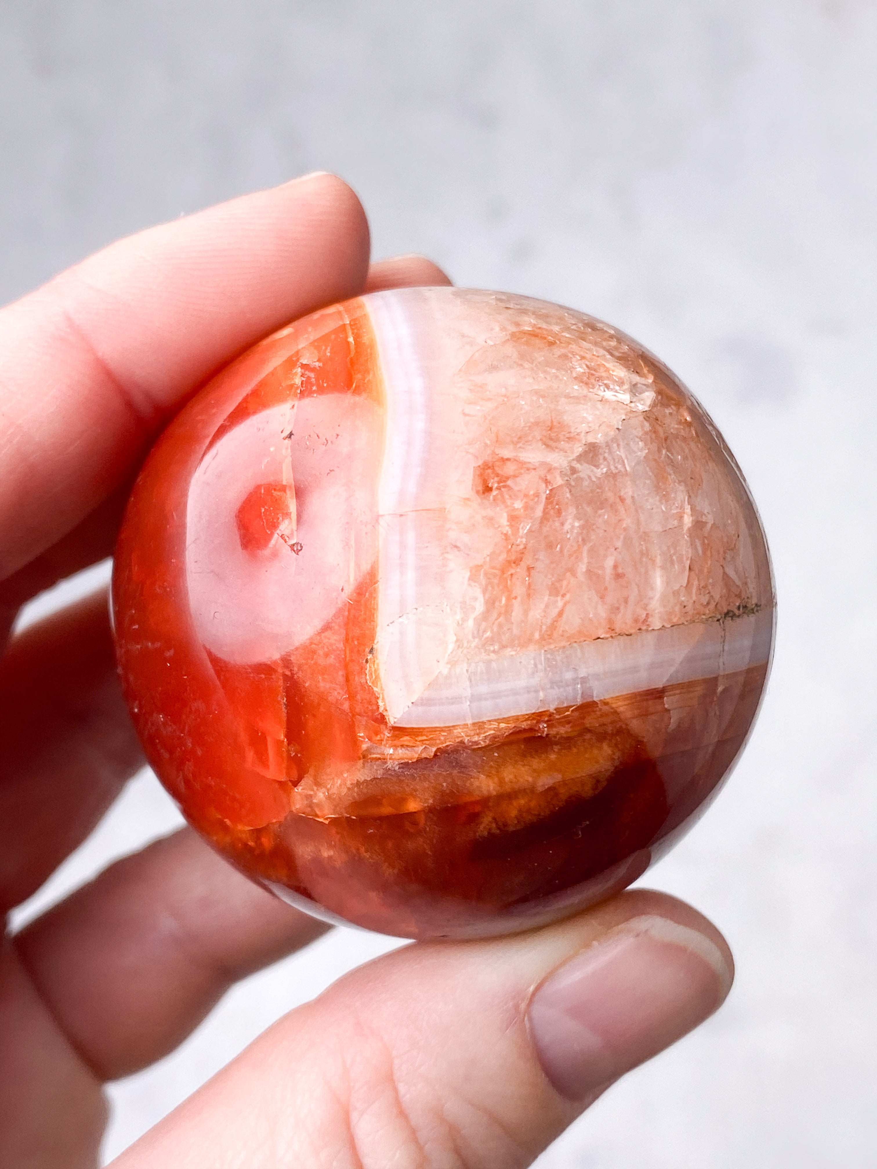 Karneol Kugle (Nr. 8)