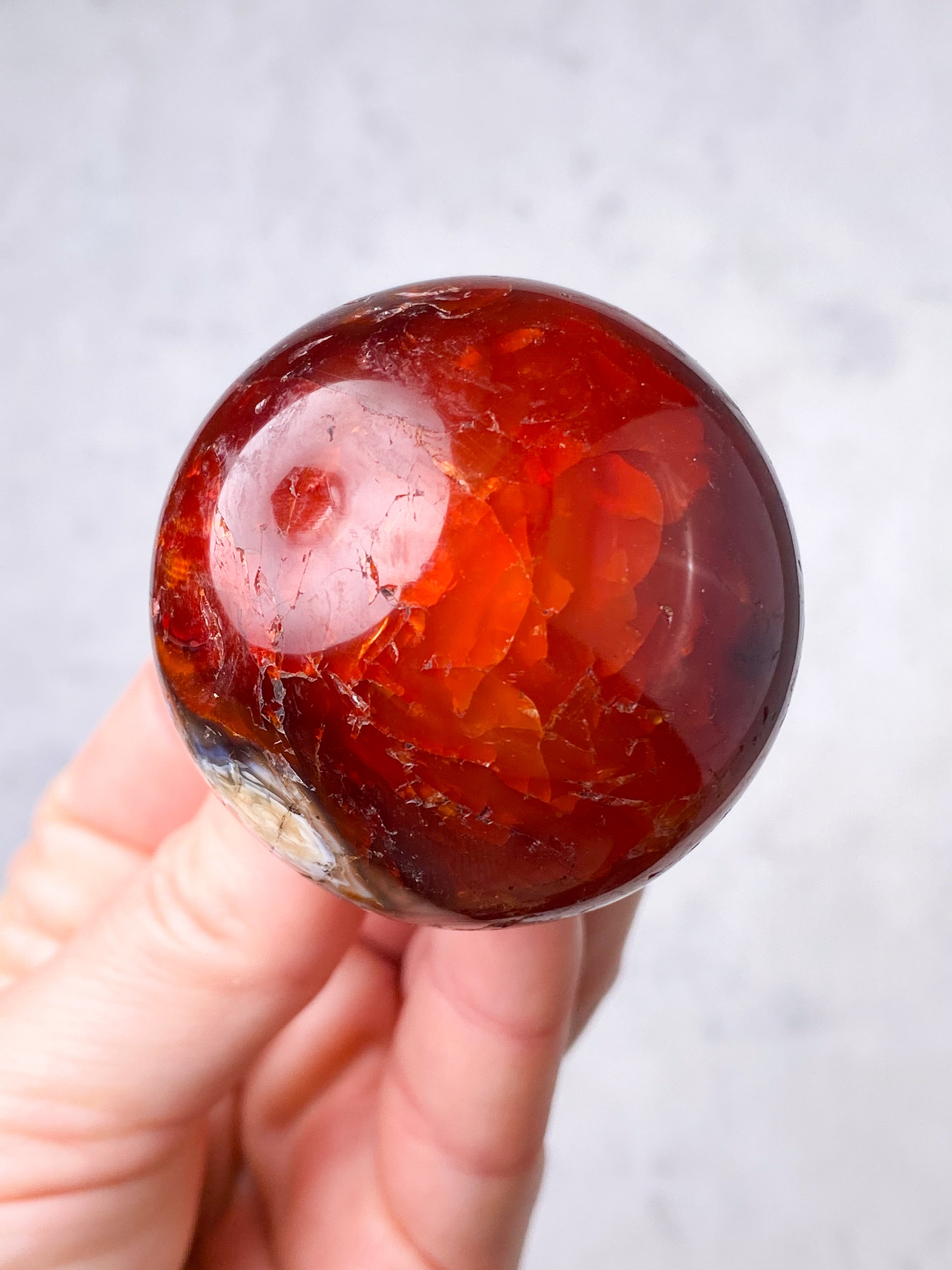 Karneol Kugle (Nr. 17)