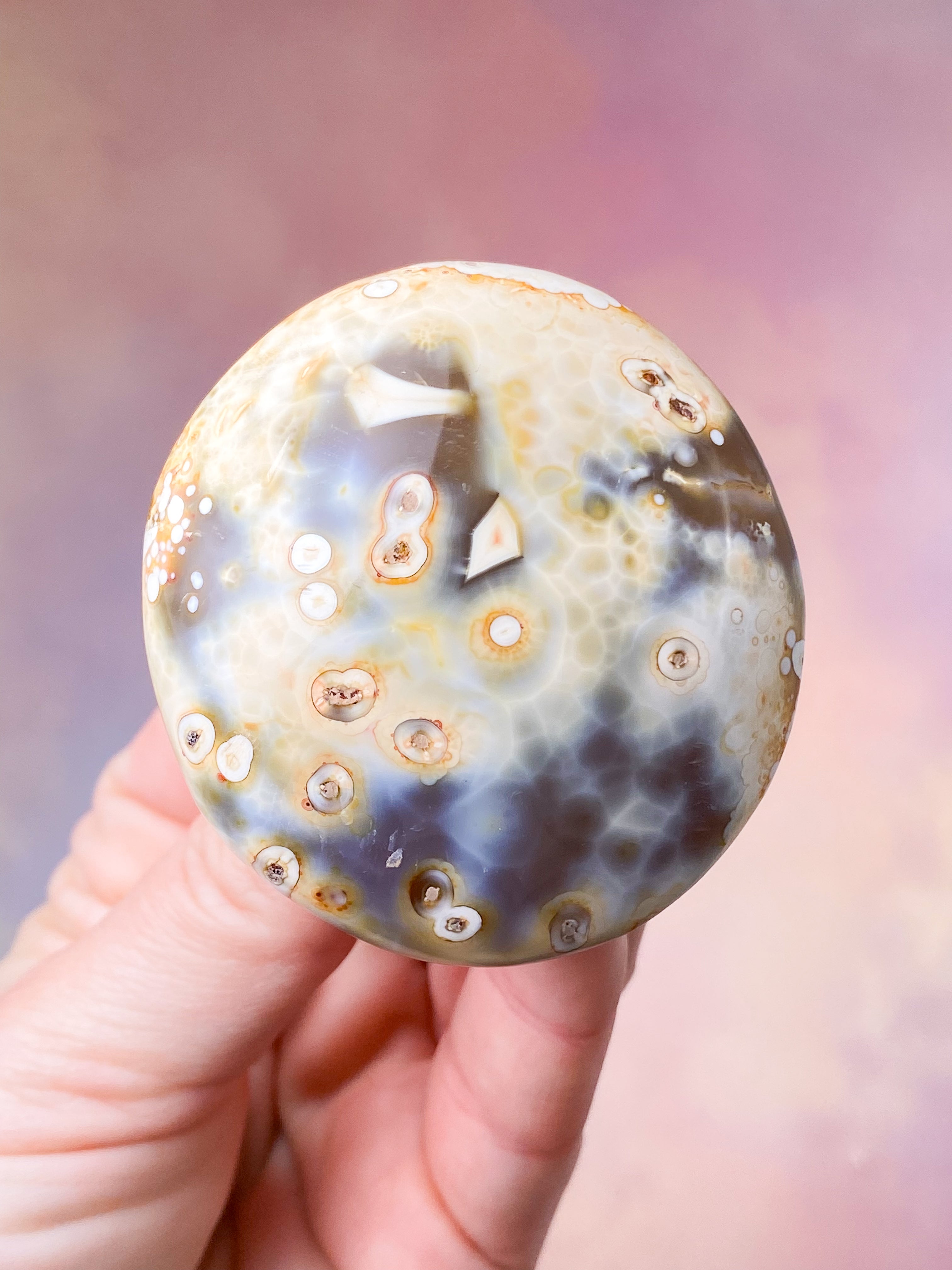 Karneol Orca Agat Palmstone (Nr. 3)