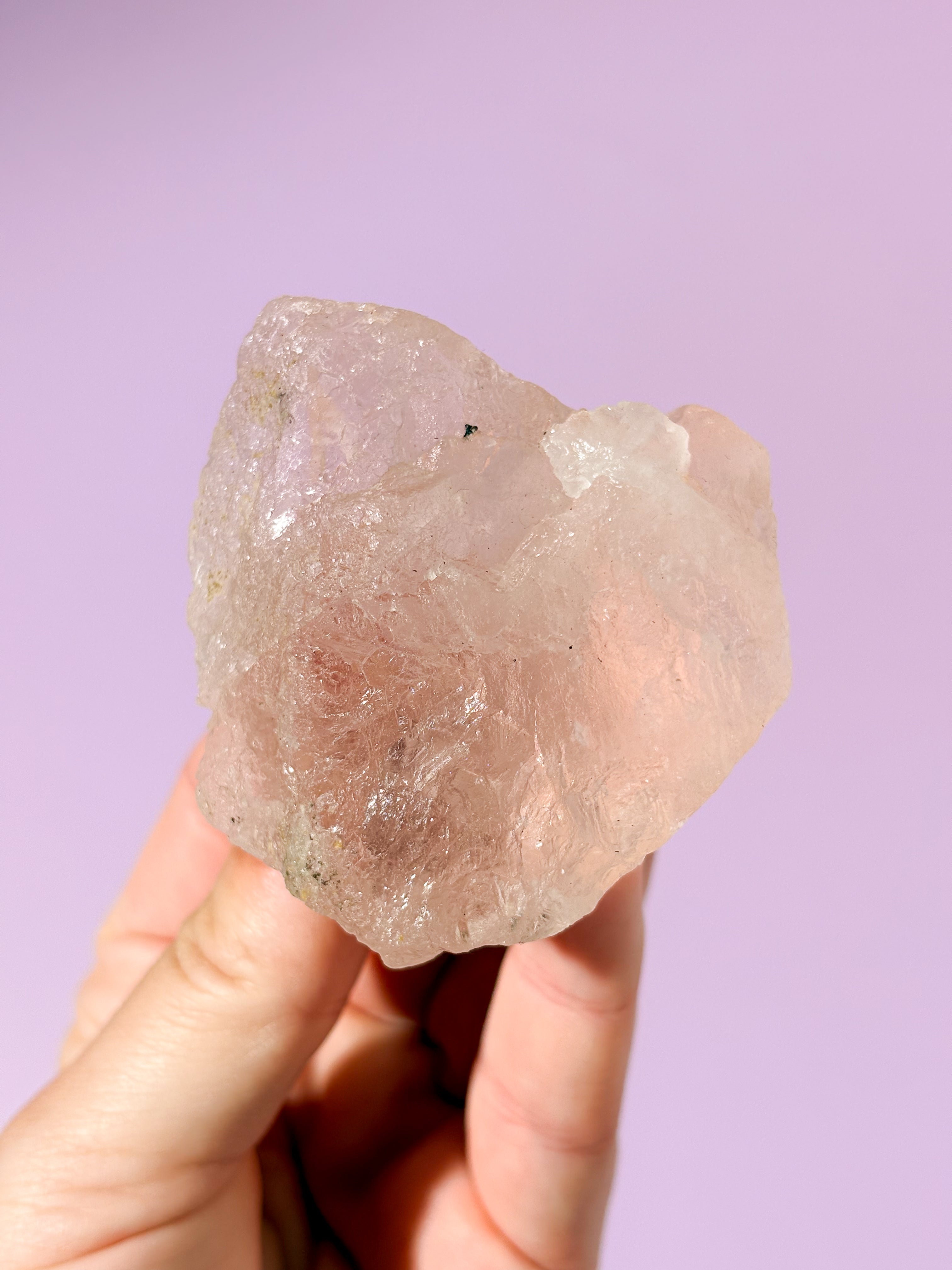 Pink Fluorit Rå (Nr. 2) Eksklusiv Kvalitet