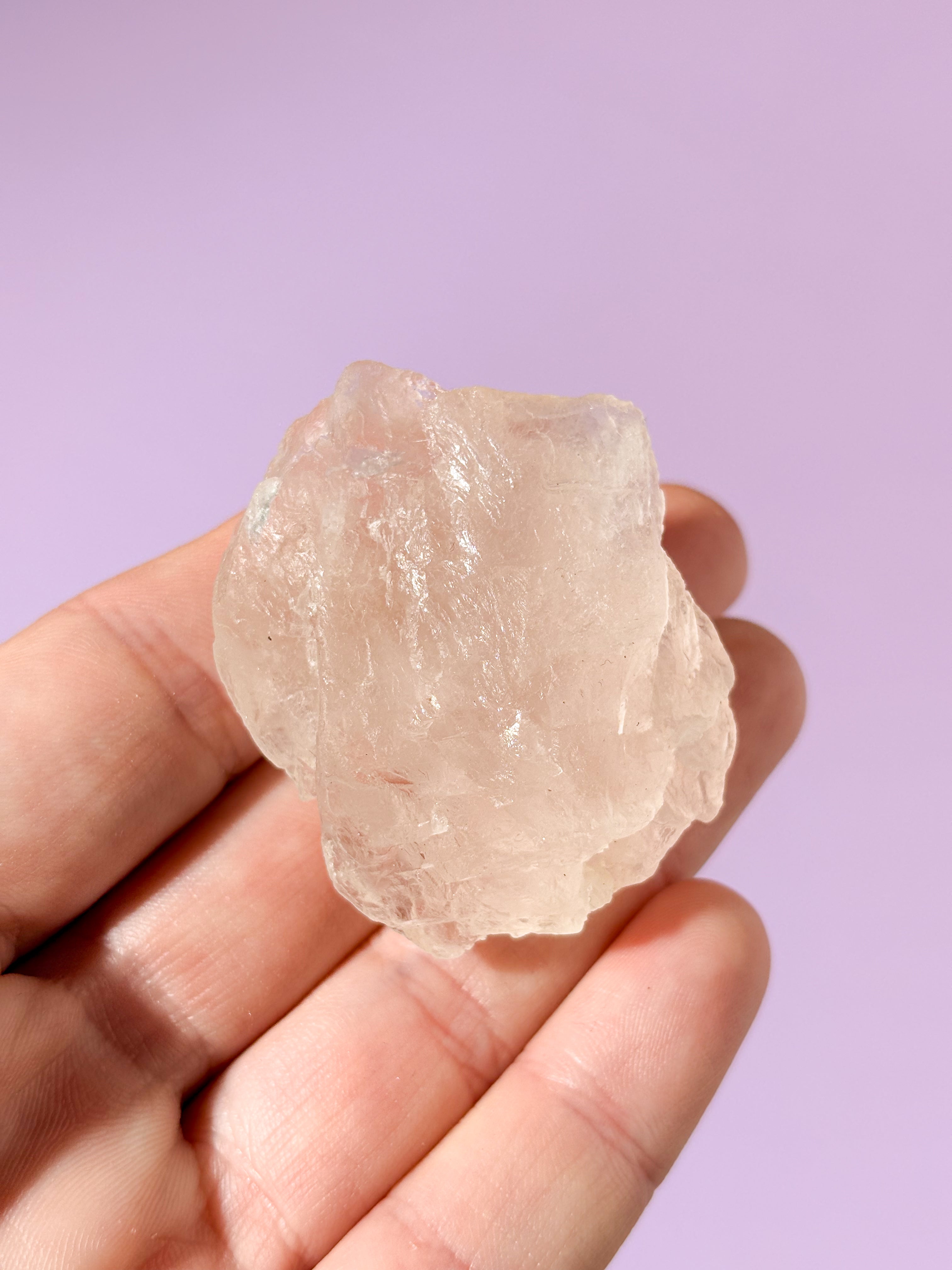 Pink Fluorit Rå (Nr. 3) Eksklusiv Kvalitet