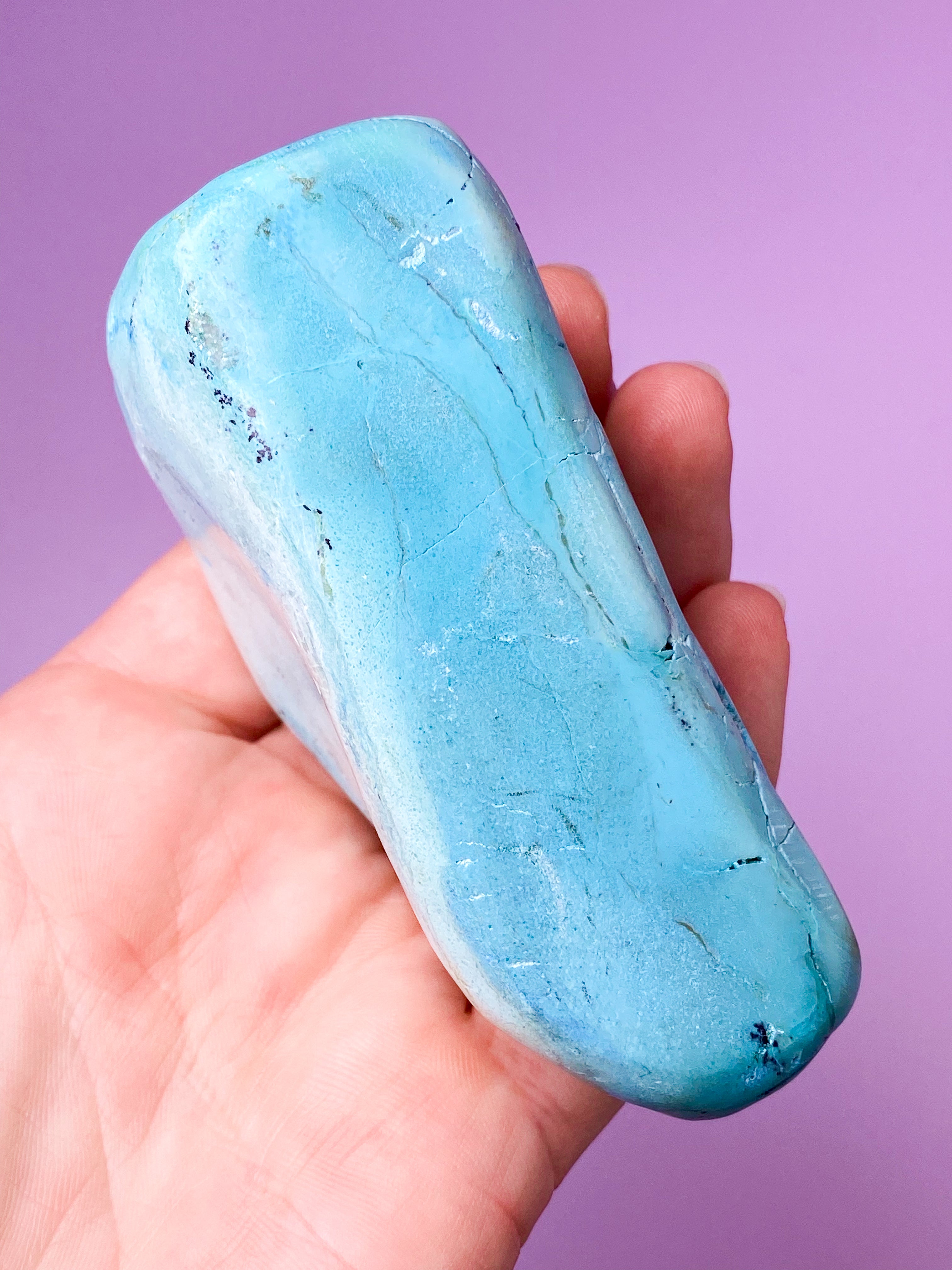 Akva Chrysocolla polerad