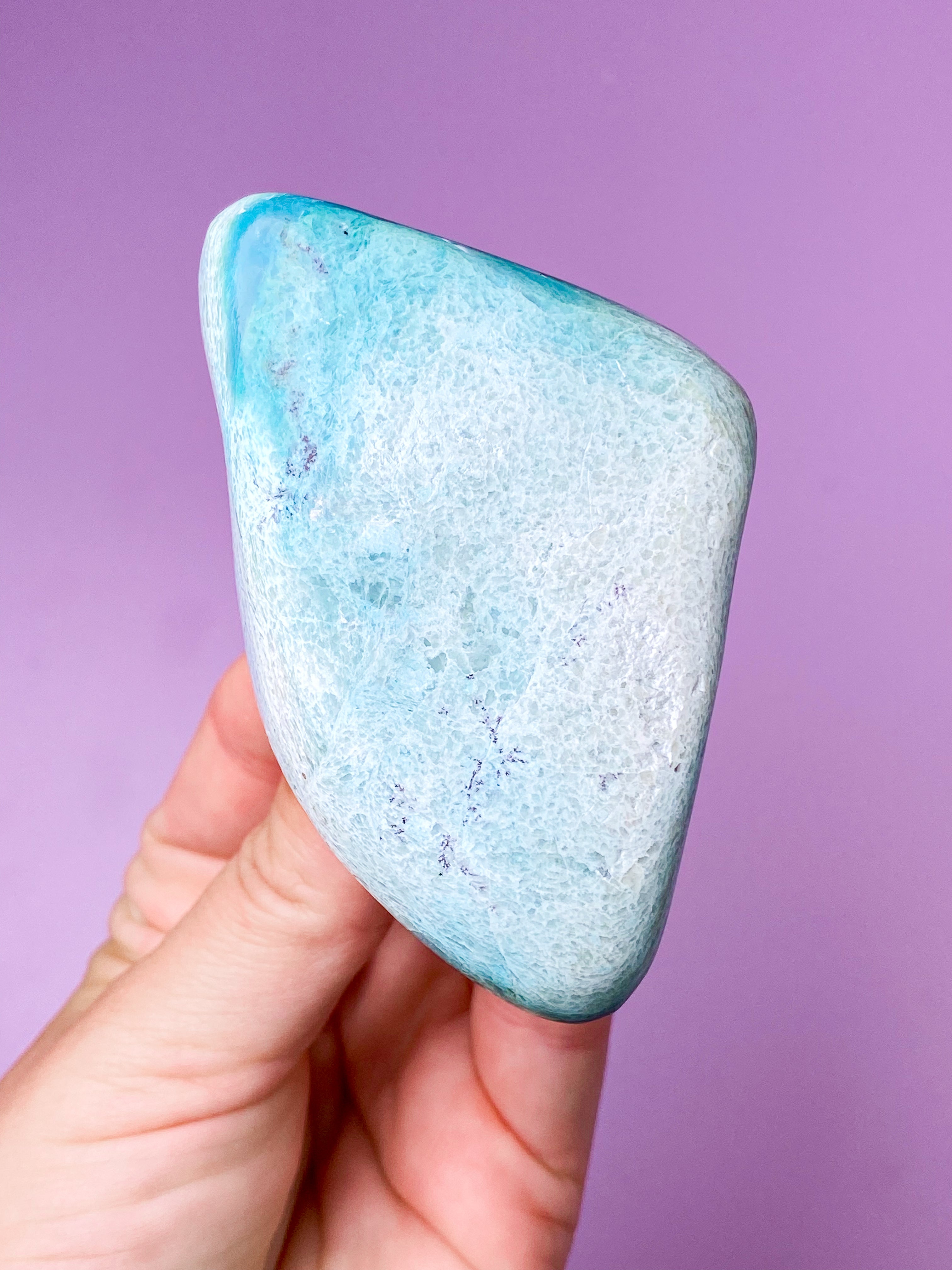 Akva Chrysocolla polerad