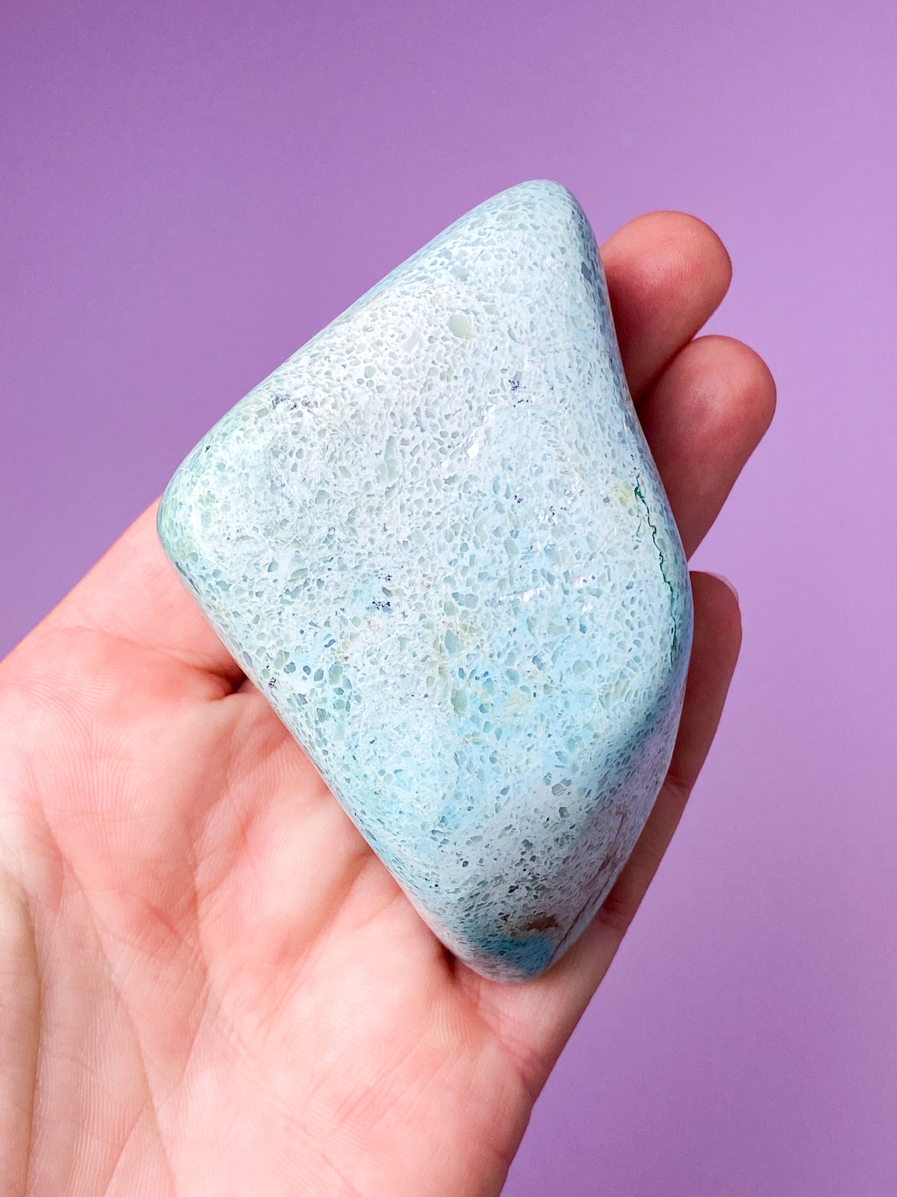 Akva Chrysocolla polerad