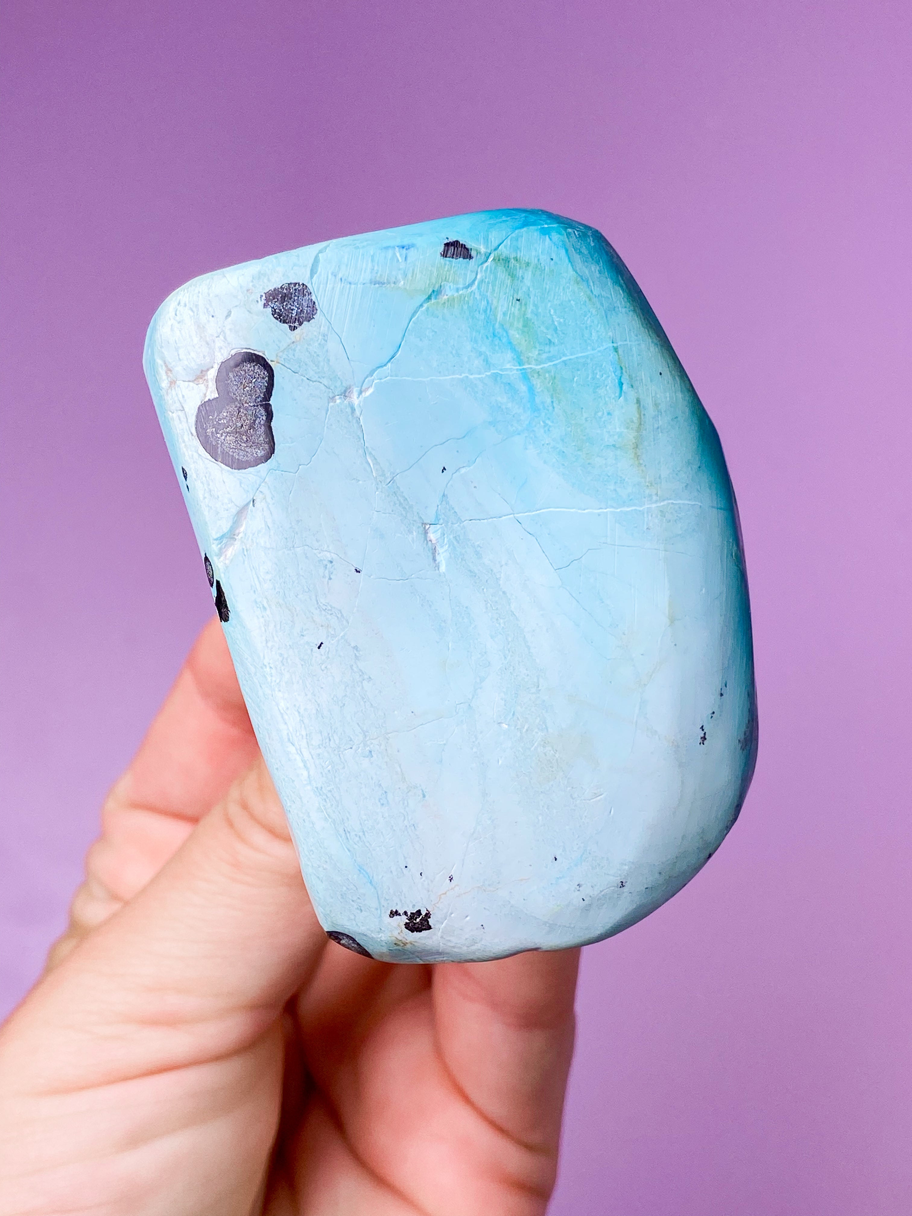 Akva Chrysocolla polerad