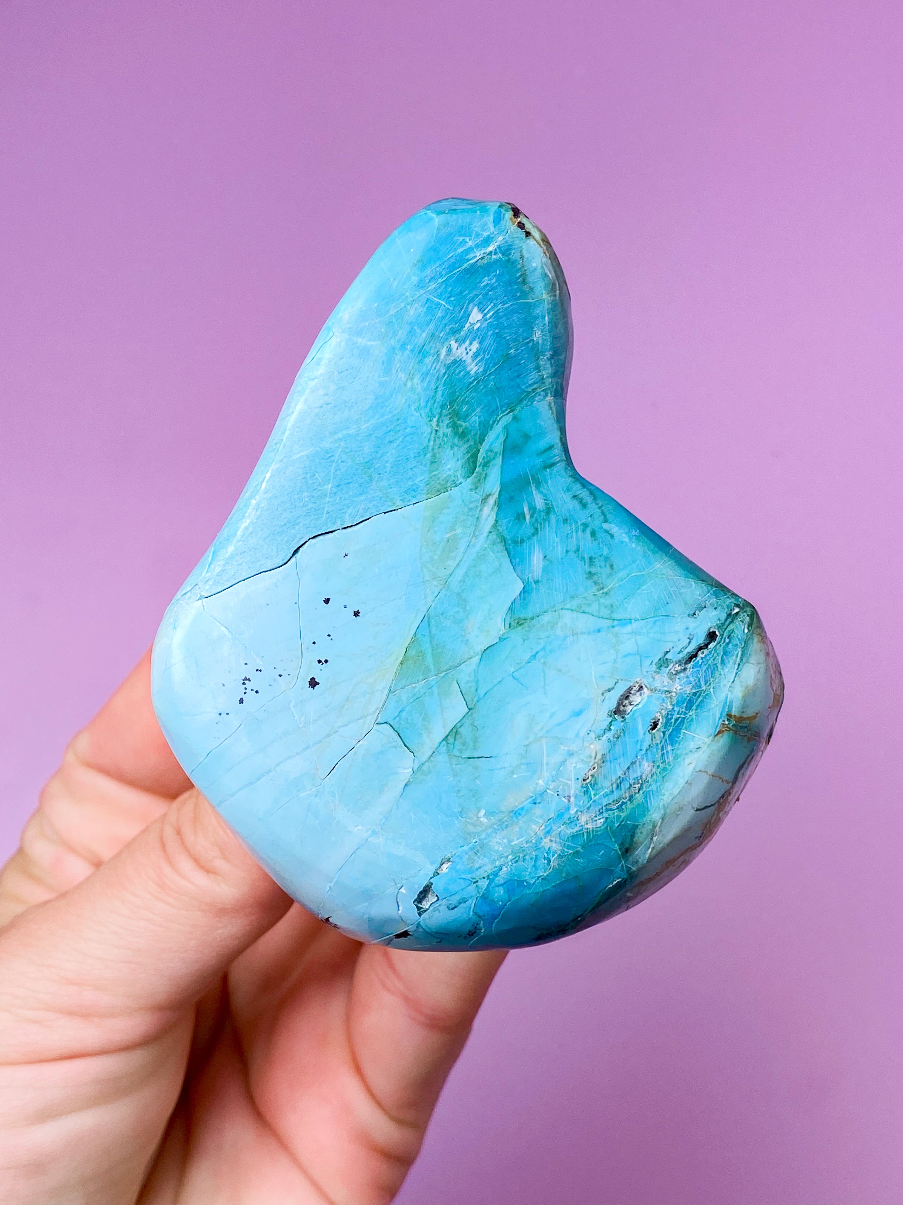 Akva Chrysocolla polerad