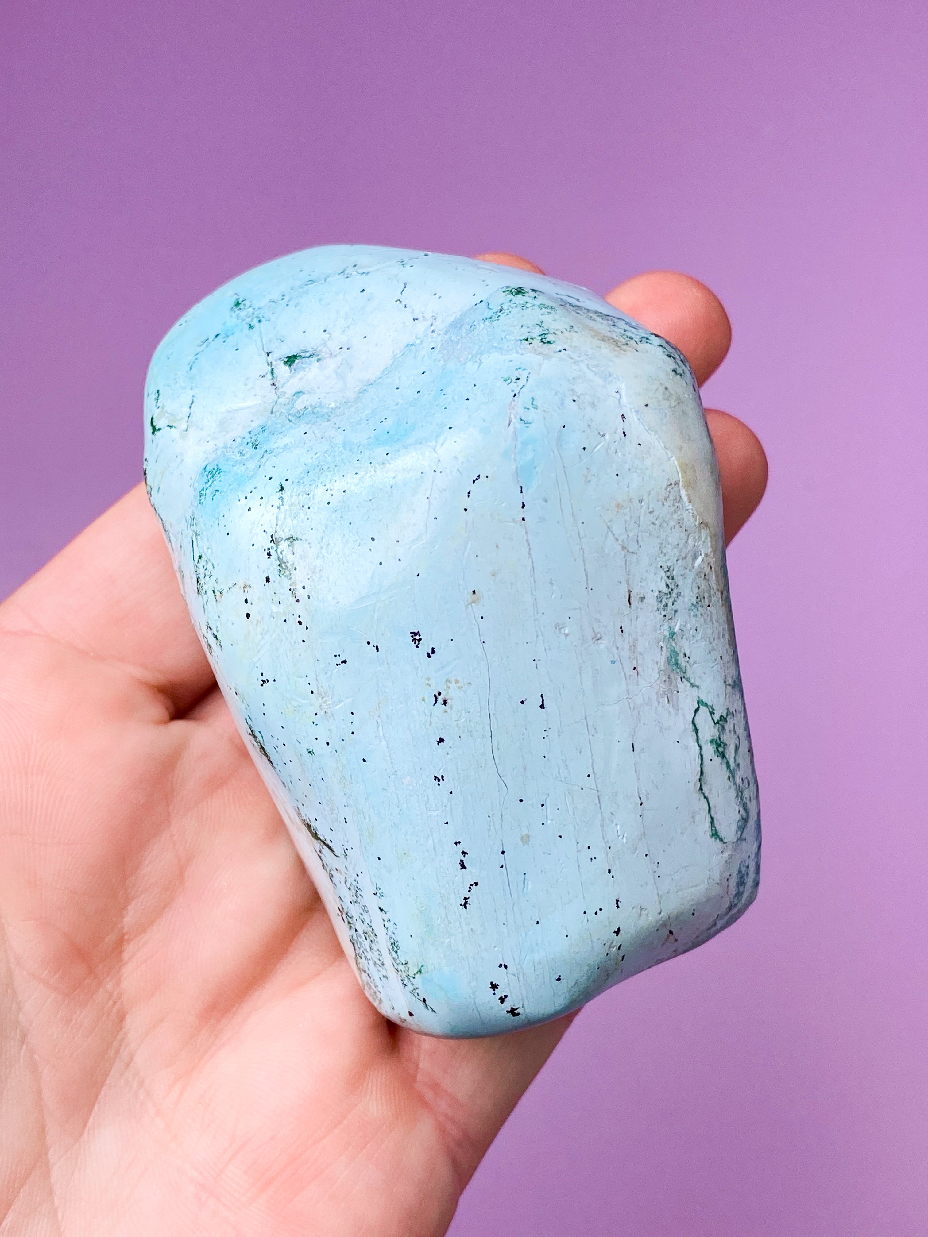 Akva Chrysocolla polerad