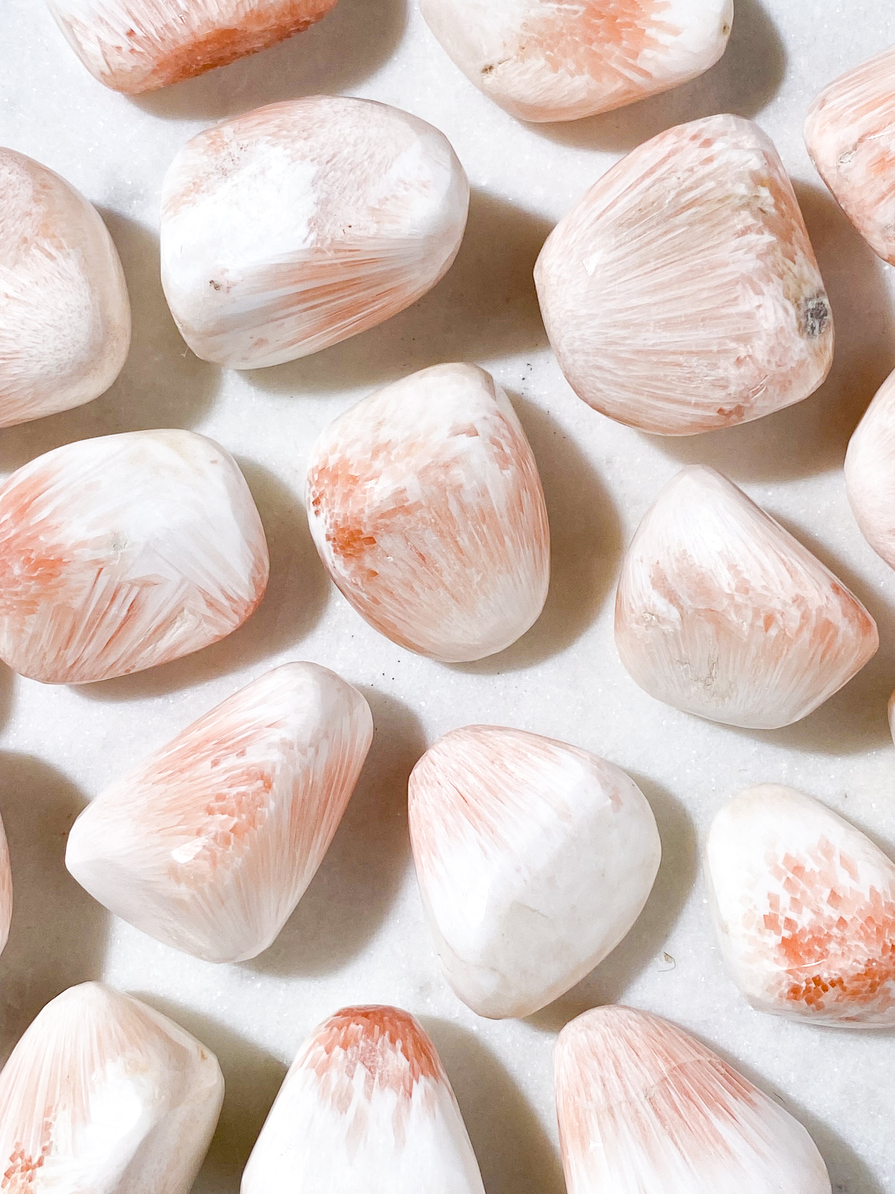 Pink Scolesite Polished