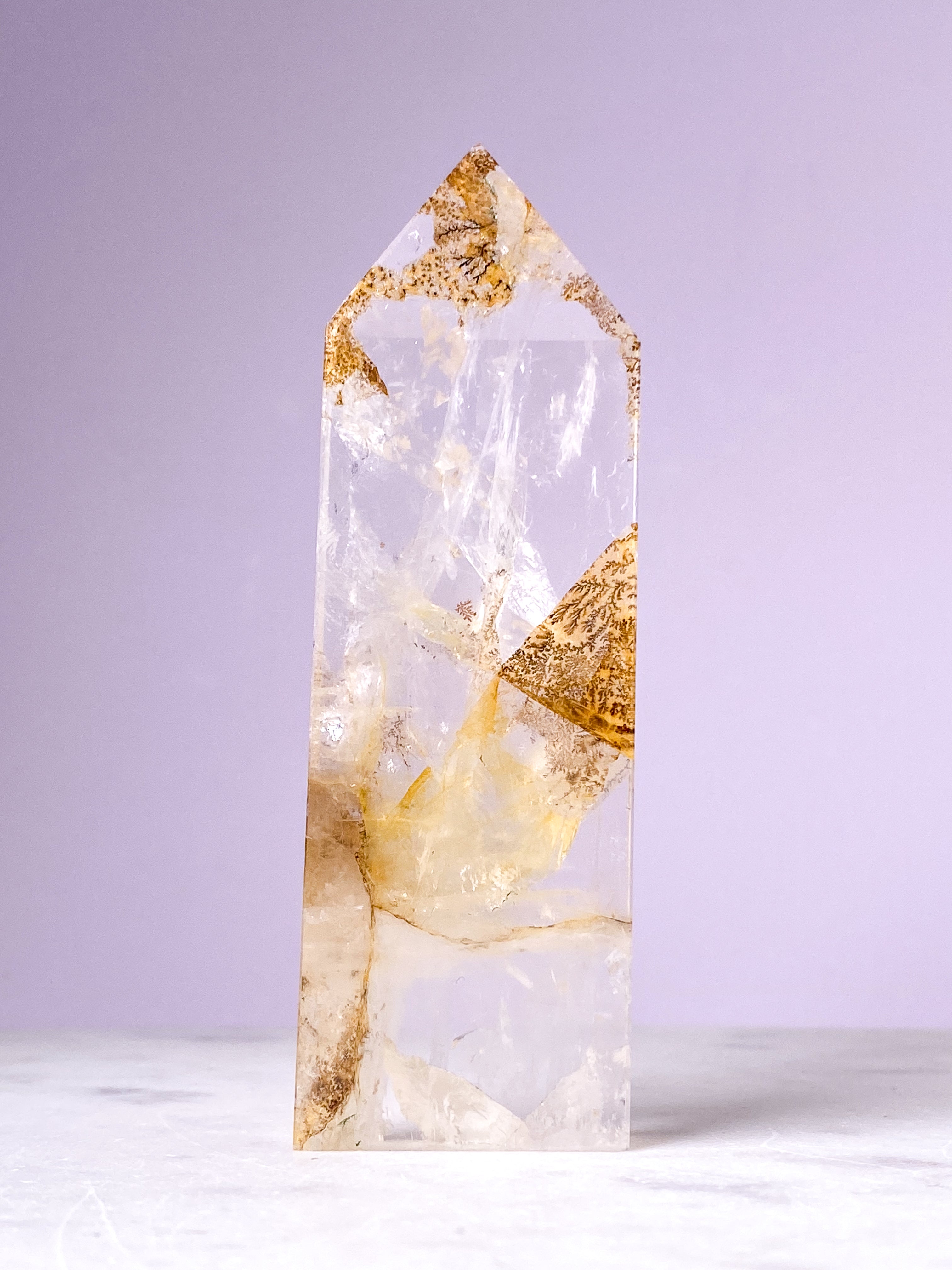 Dendrit Quartz tårn (Nr. 4) Eksklusiv Kvalitet