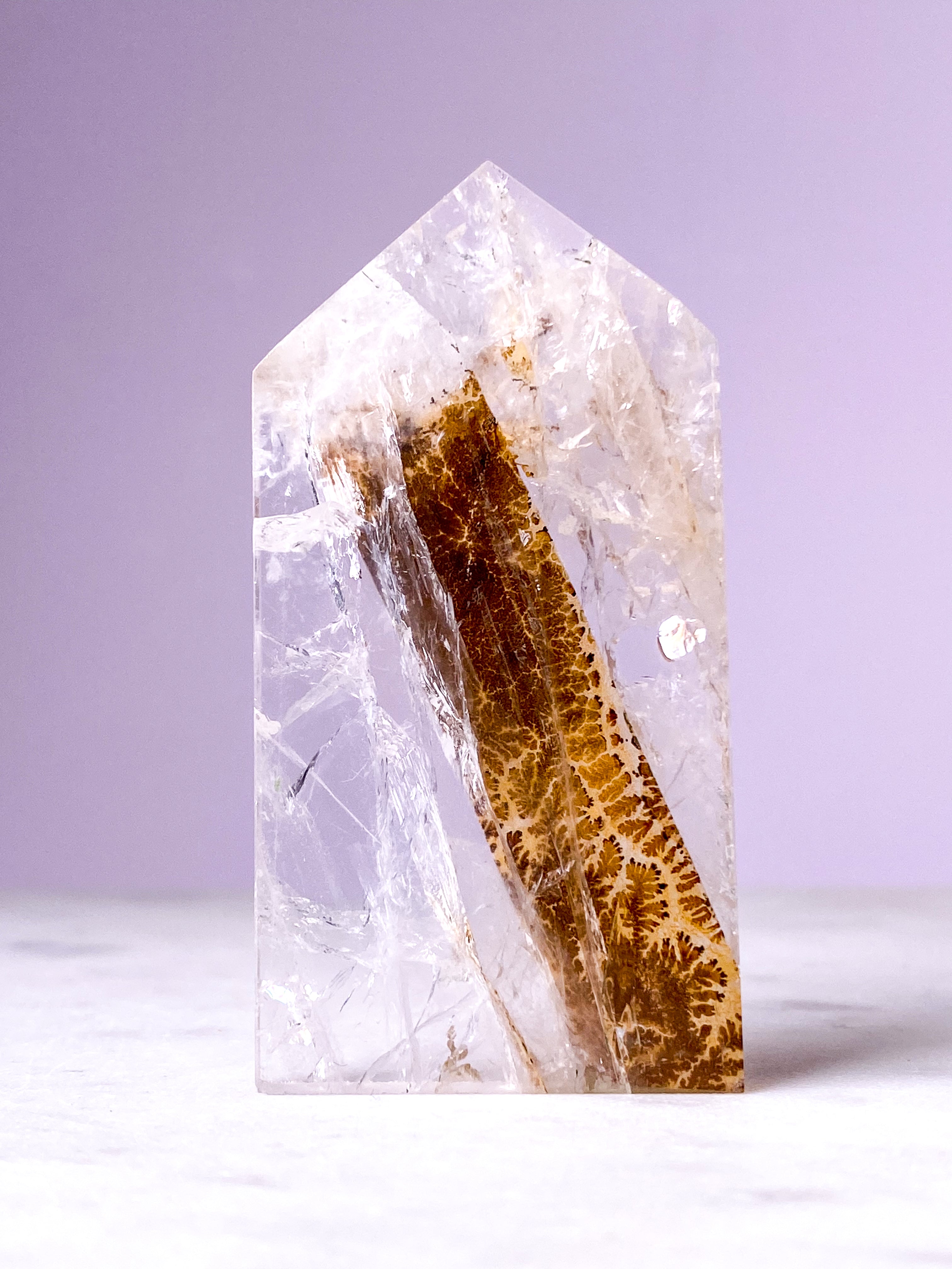 Dendrit Quartz tårn (Nr. 6) Eksklusiv Kvalitet