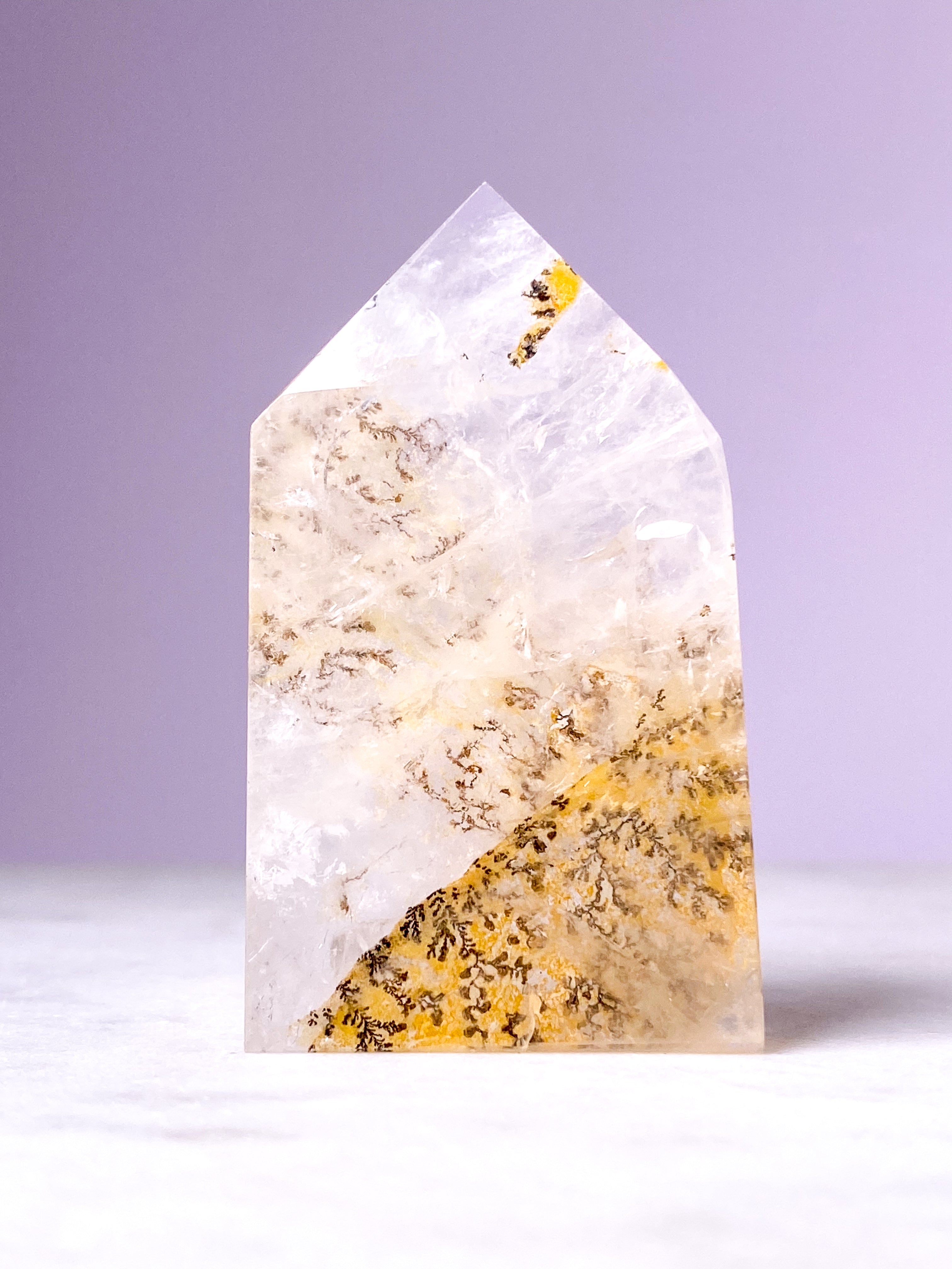 Dendrit Quartz tårn (Nr. 12) Eksklusiv Kvalitet