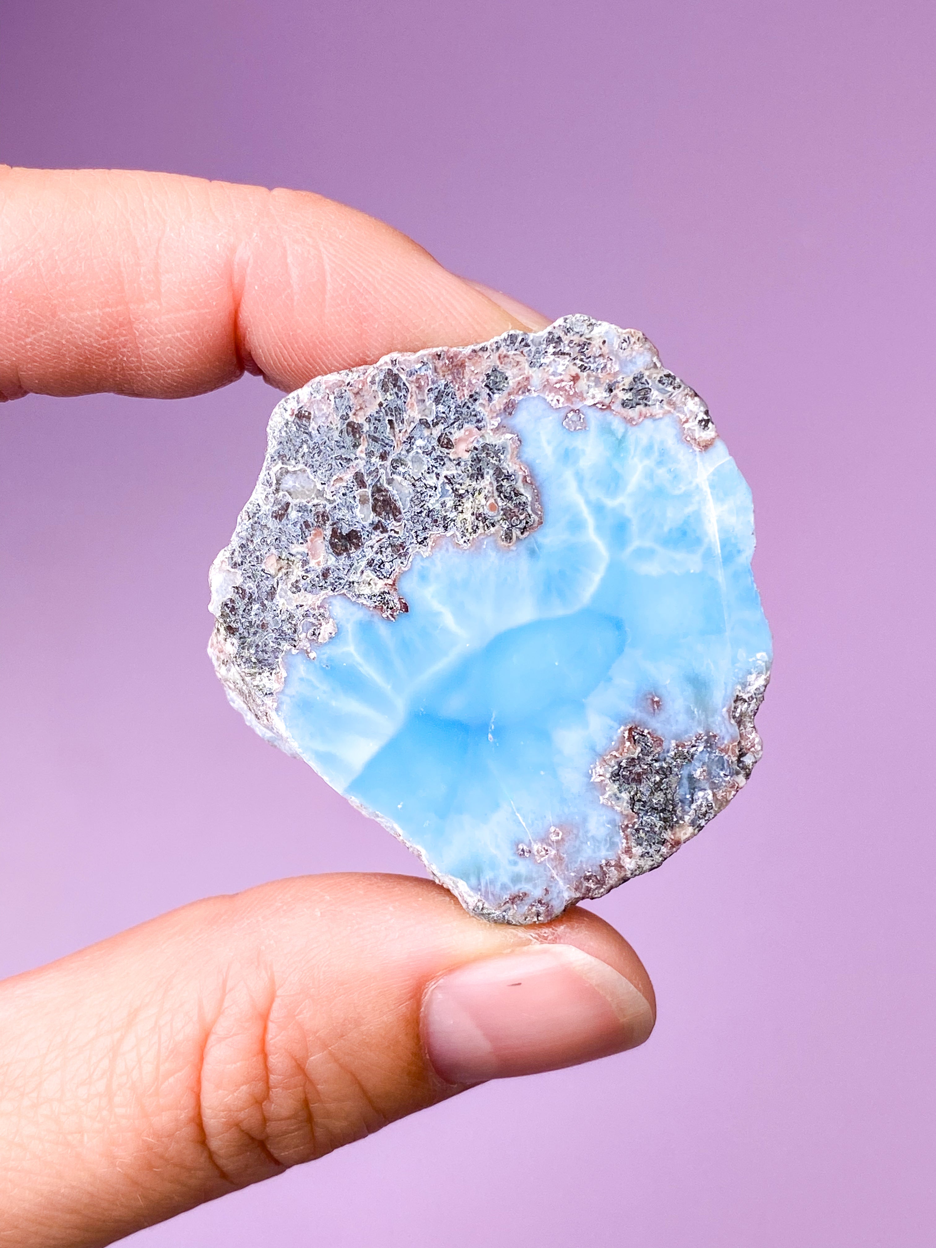 Larimar Semipoleret (Nr. 21)