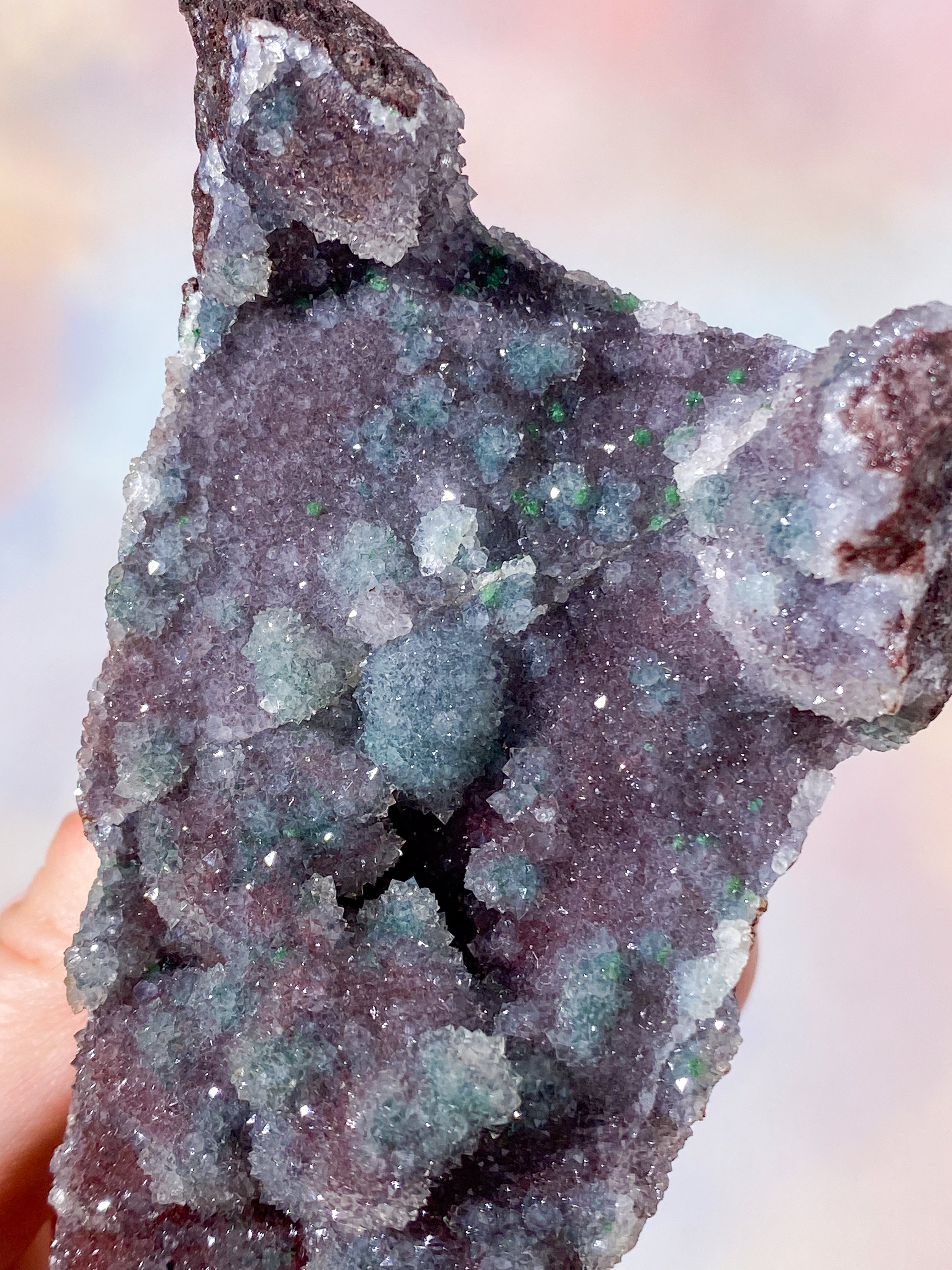 Druzy kula Malakit kluster (Nr. 2)