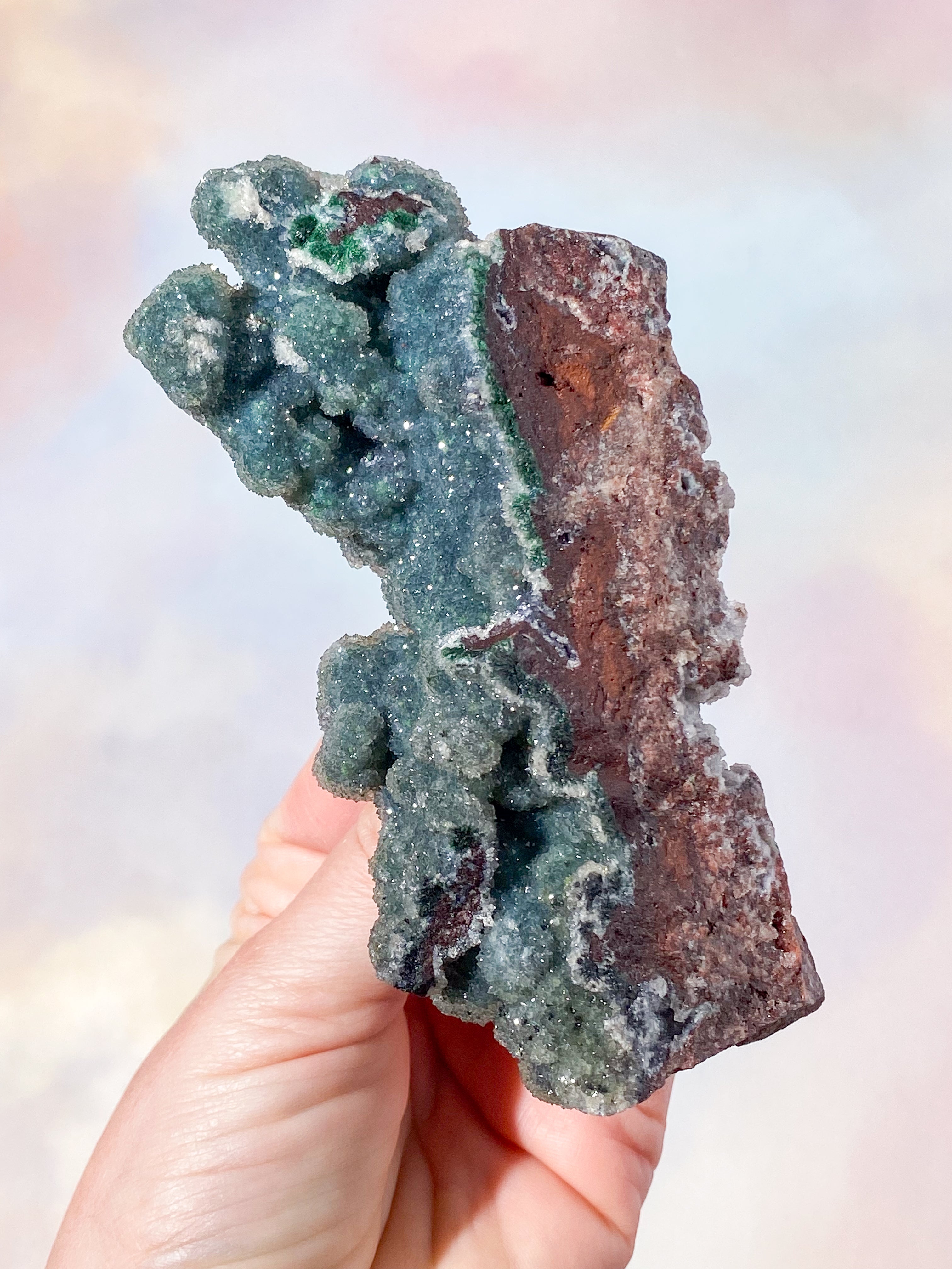 Druzy-kula Malakitkluster (Nr 4)