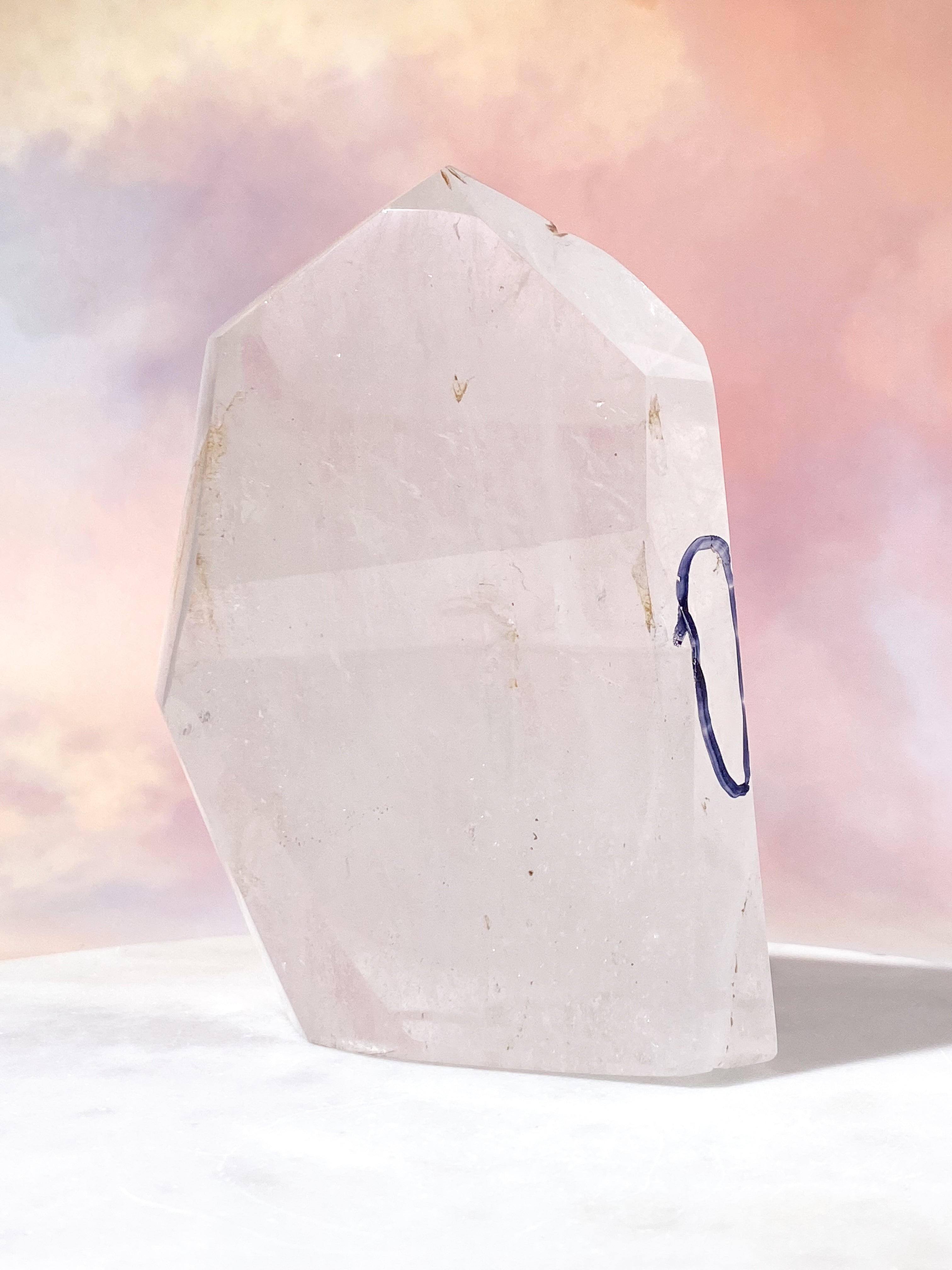 Jättestort Enhydro Bergkristall Torn (Nr. 6) Exklusiv Kvalitet