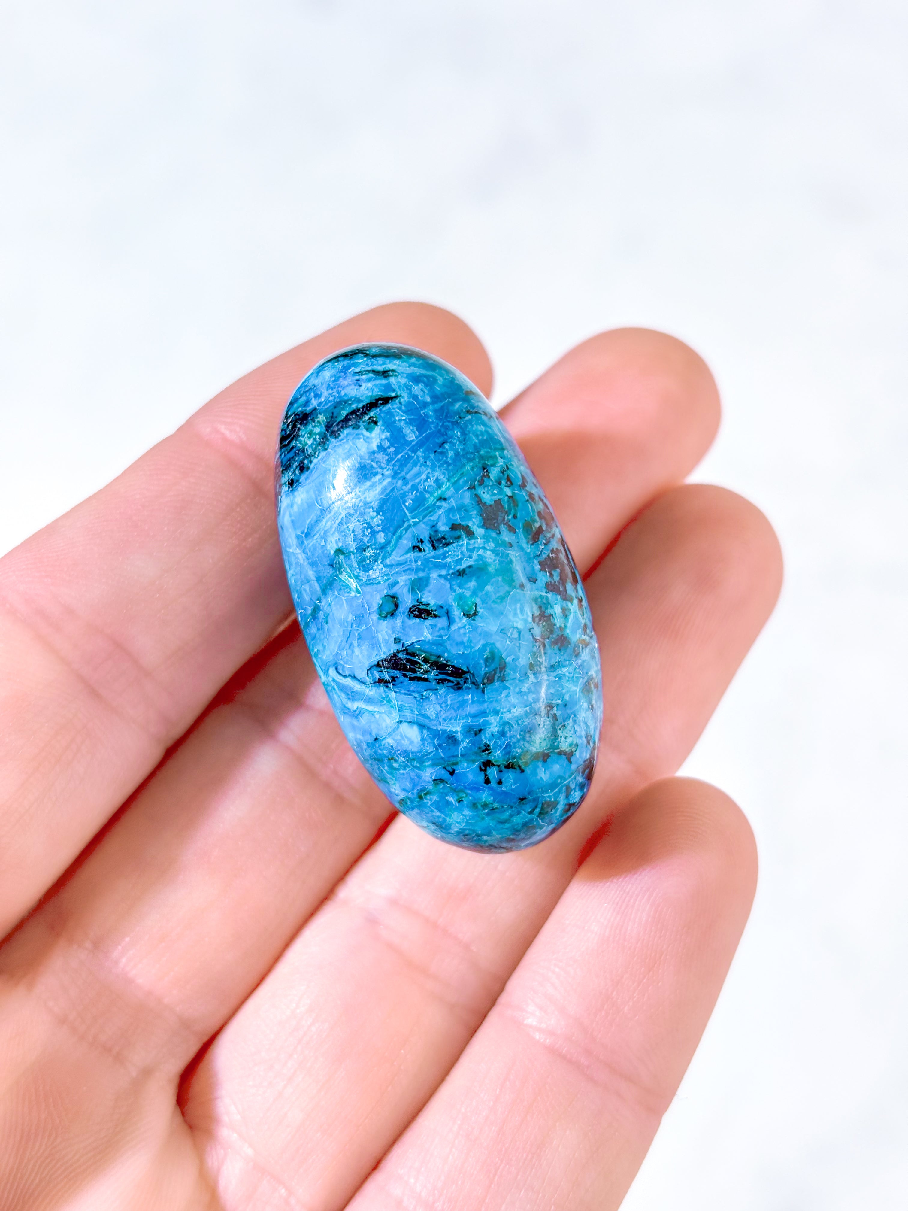 Chilensk Blå Opal Shiva (Nr. 1) Sjælden