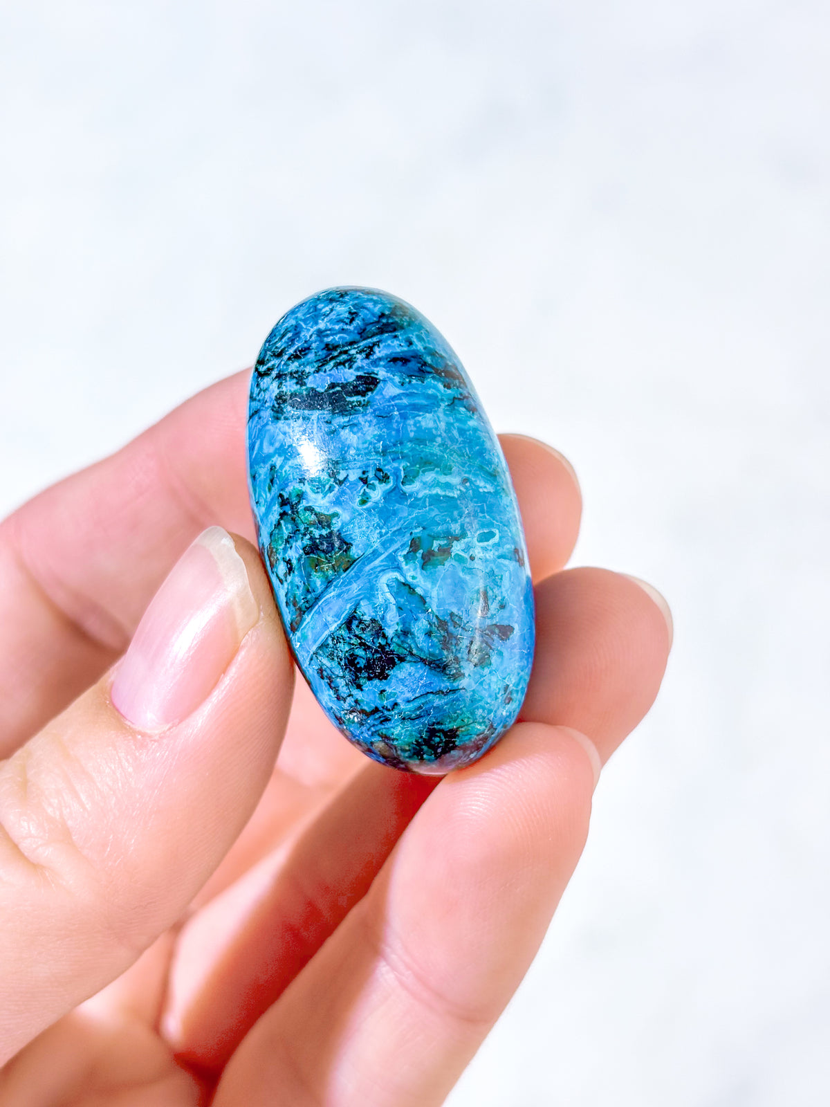Chilensk Blå Opal Shiva (Nr. 1) Sjælden