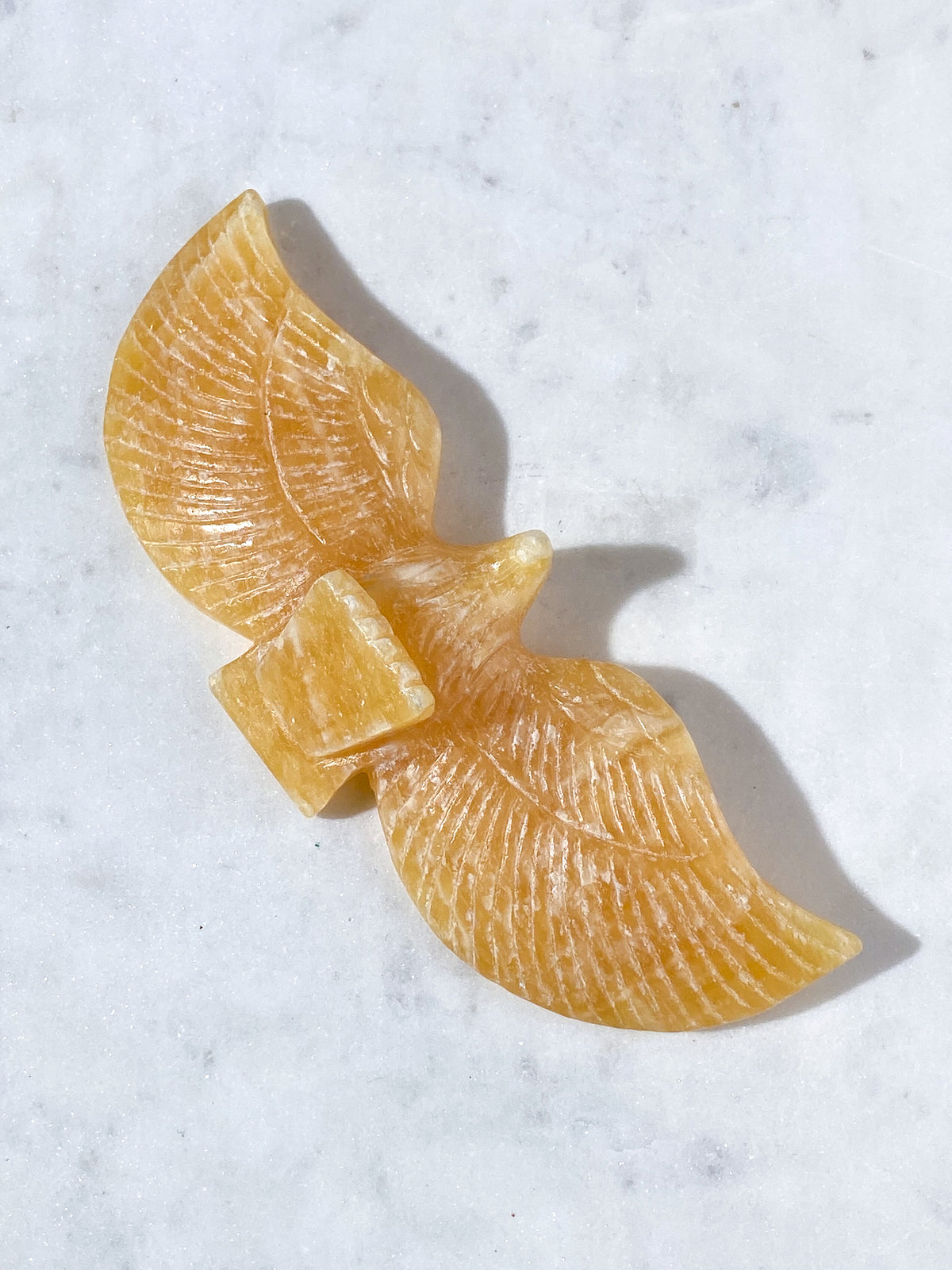 Orange Calcit Ørn (Nr. 1)