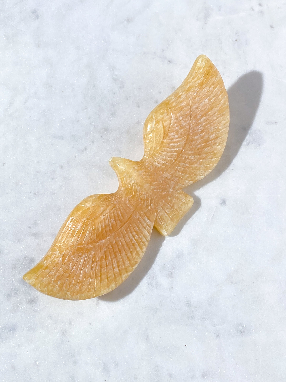 Orange Calcit Ørn (Nr. 2)