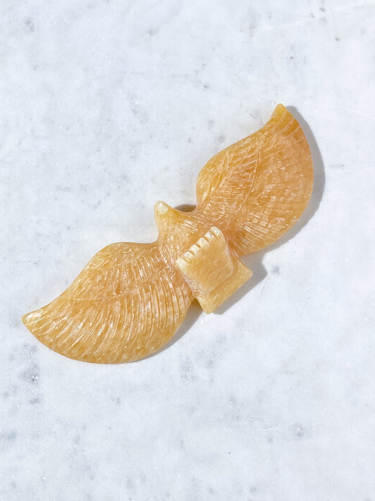 Orange Calcit Ørn (Nr. 2)