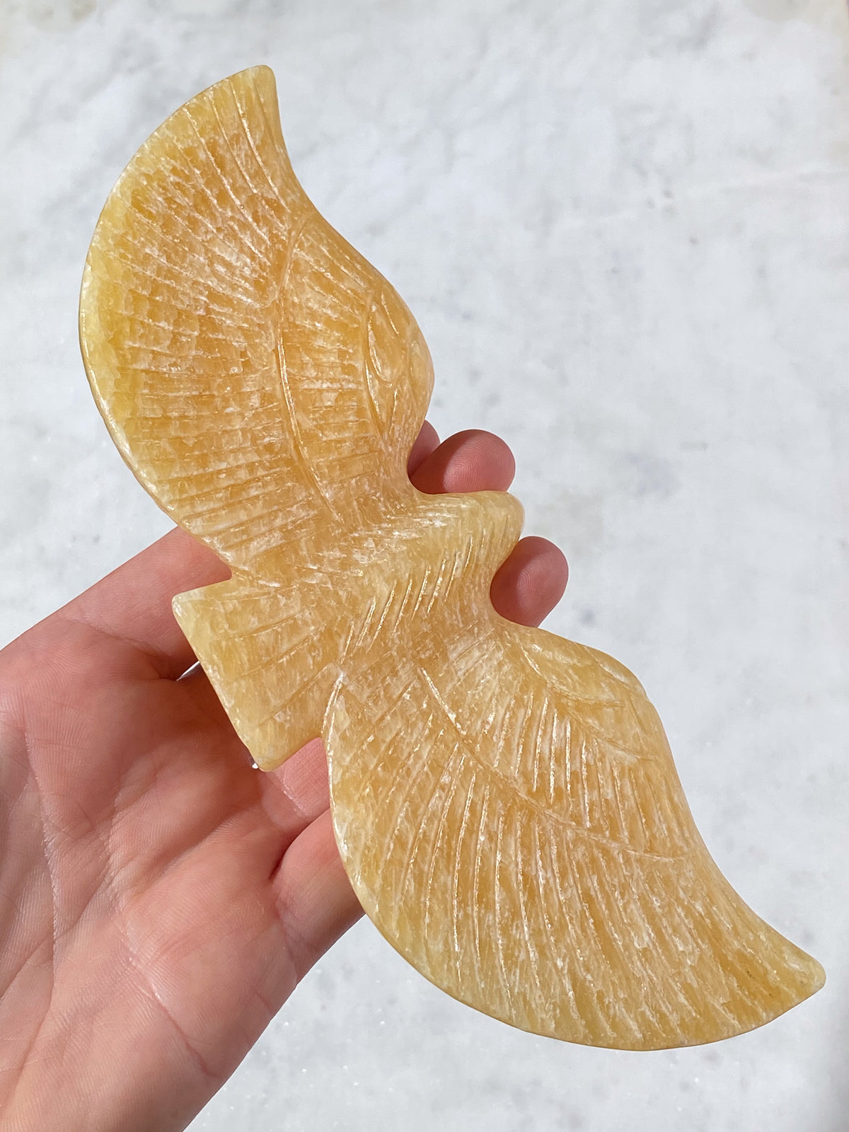 Orange Calcit Ørn (Nr. 2)