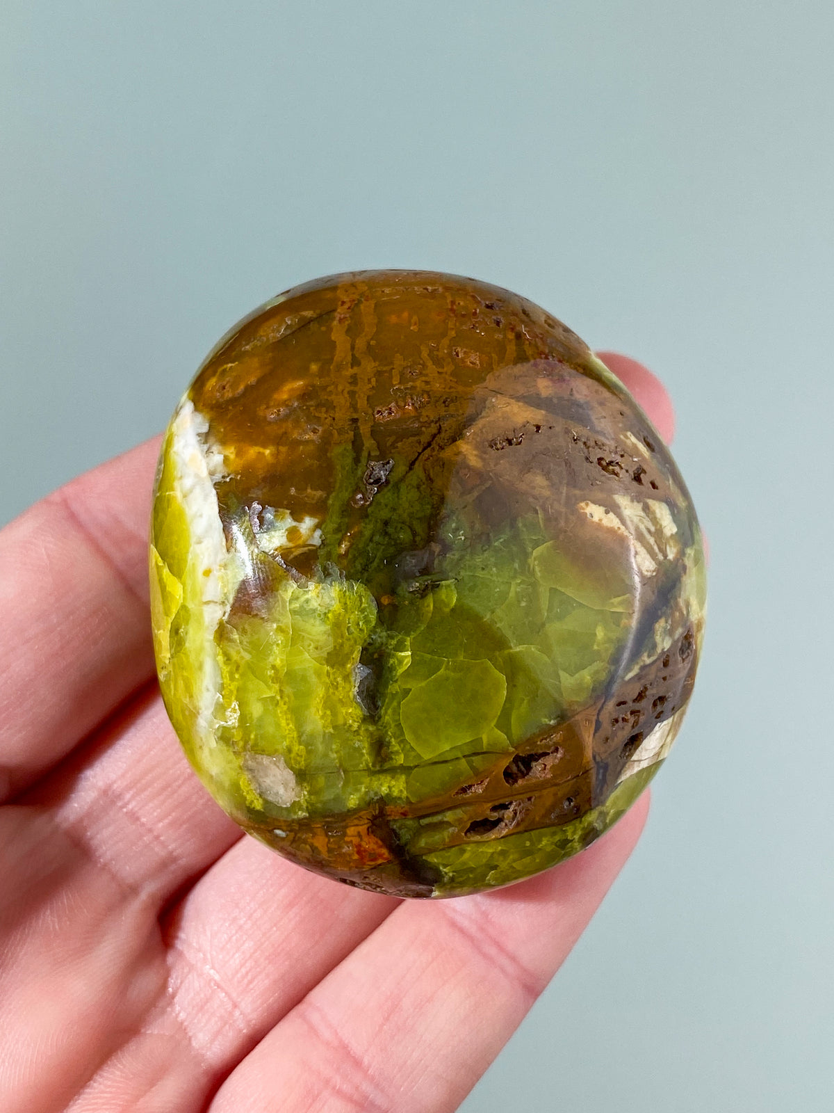 Grøn Opal Palmstone (Nr. 1)