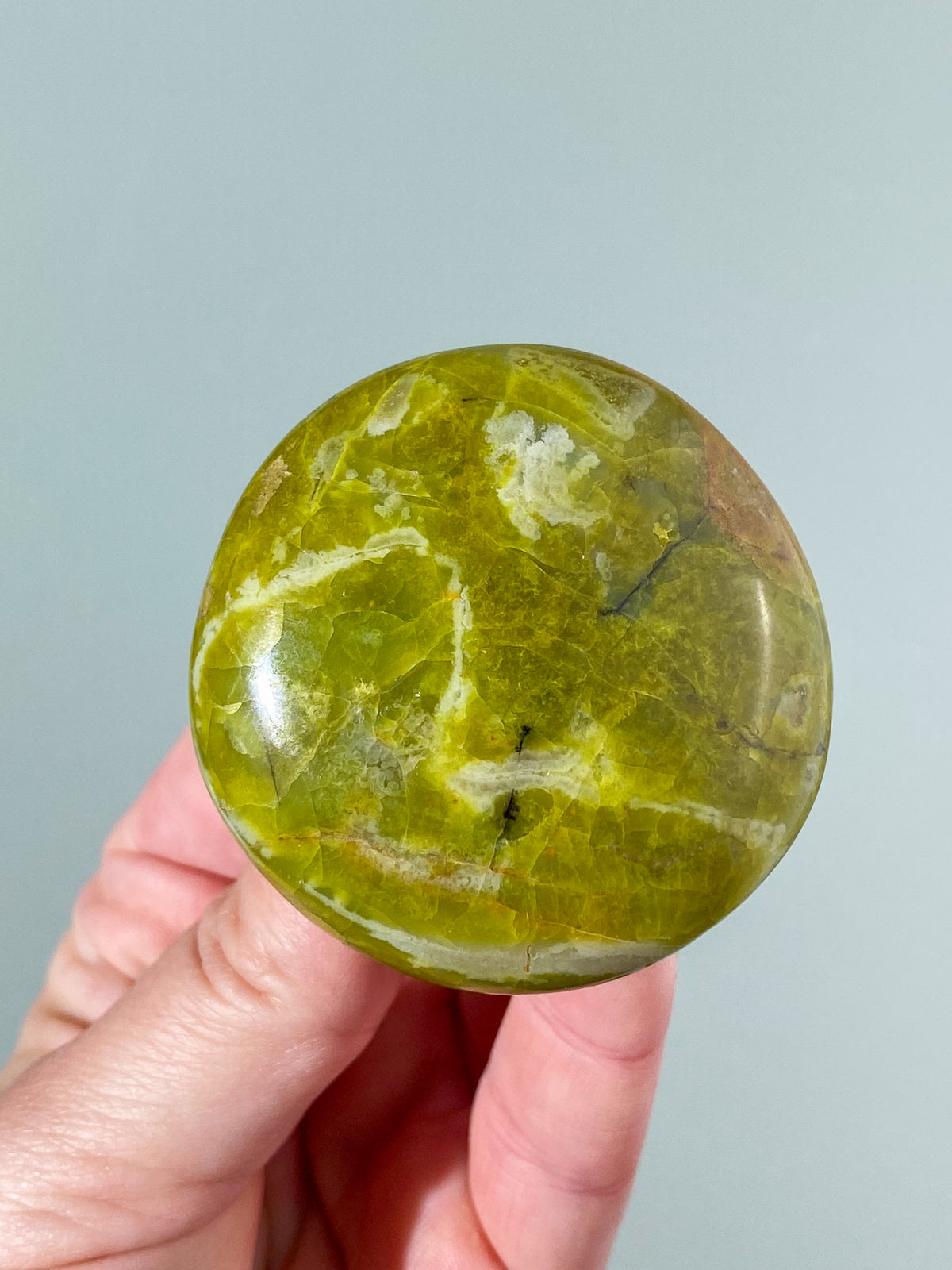 Grøn Opal Palmstone (Nr. 3)