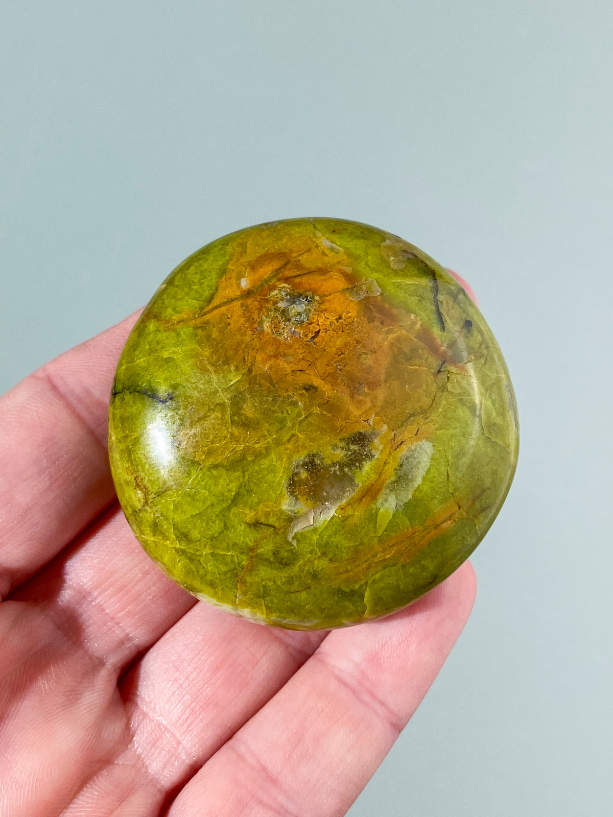 Grøn Opal Palmstone (Nr. 3)
