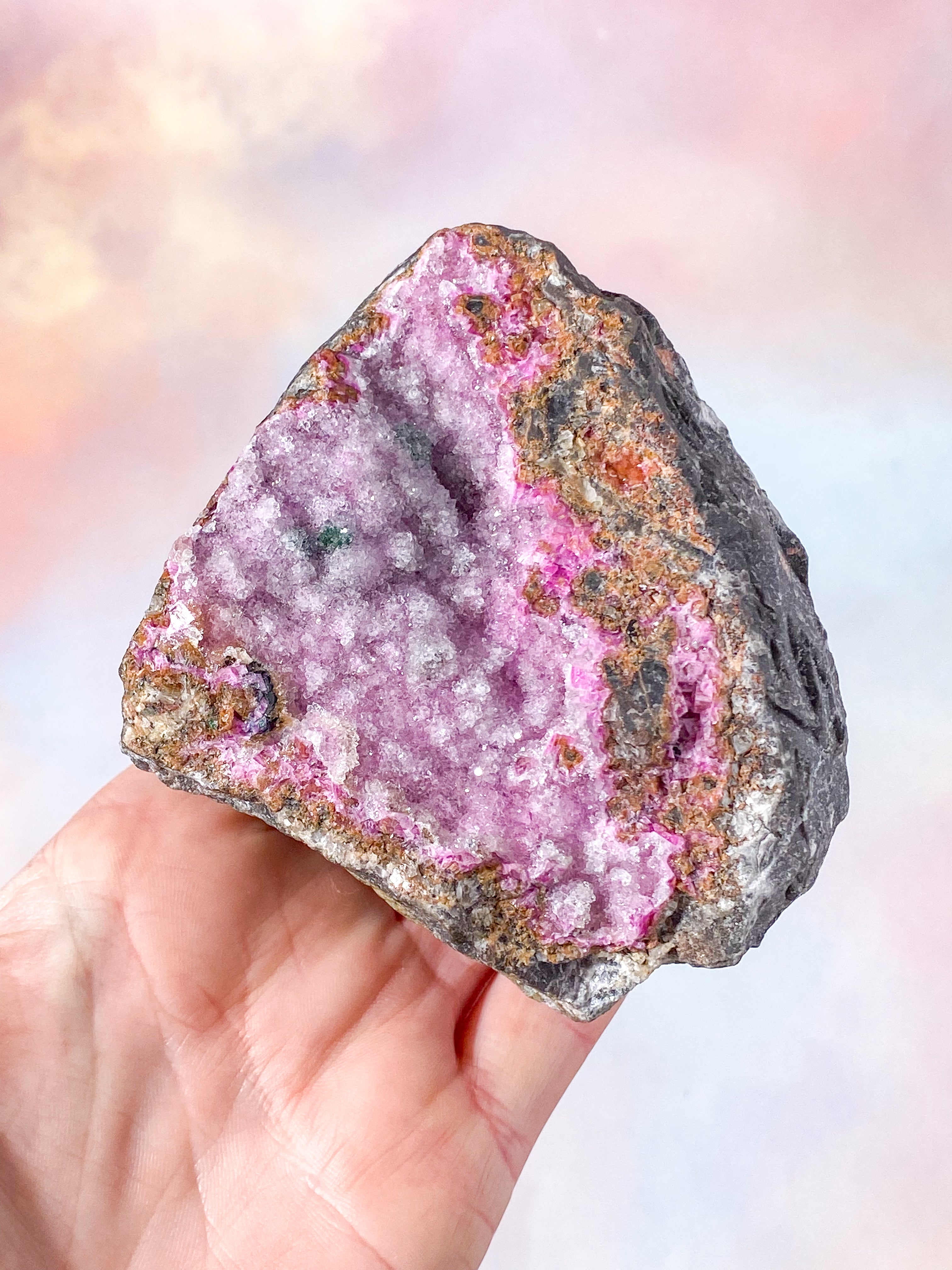 Druzy Cobalto Calcit Klynge (Nr. 28)