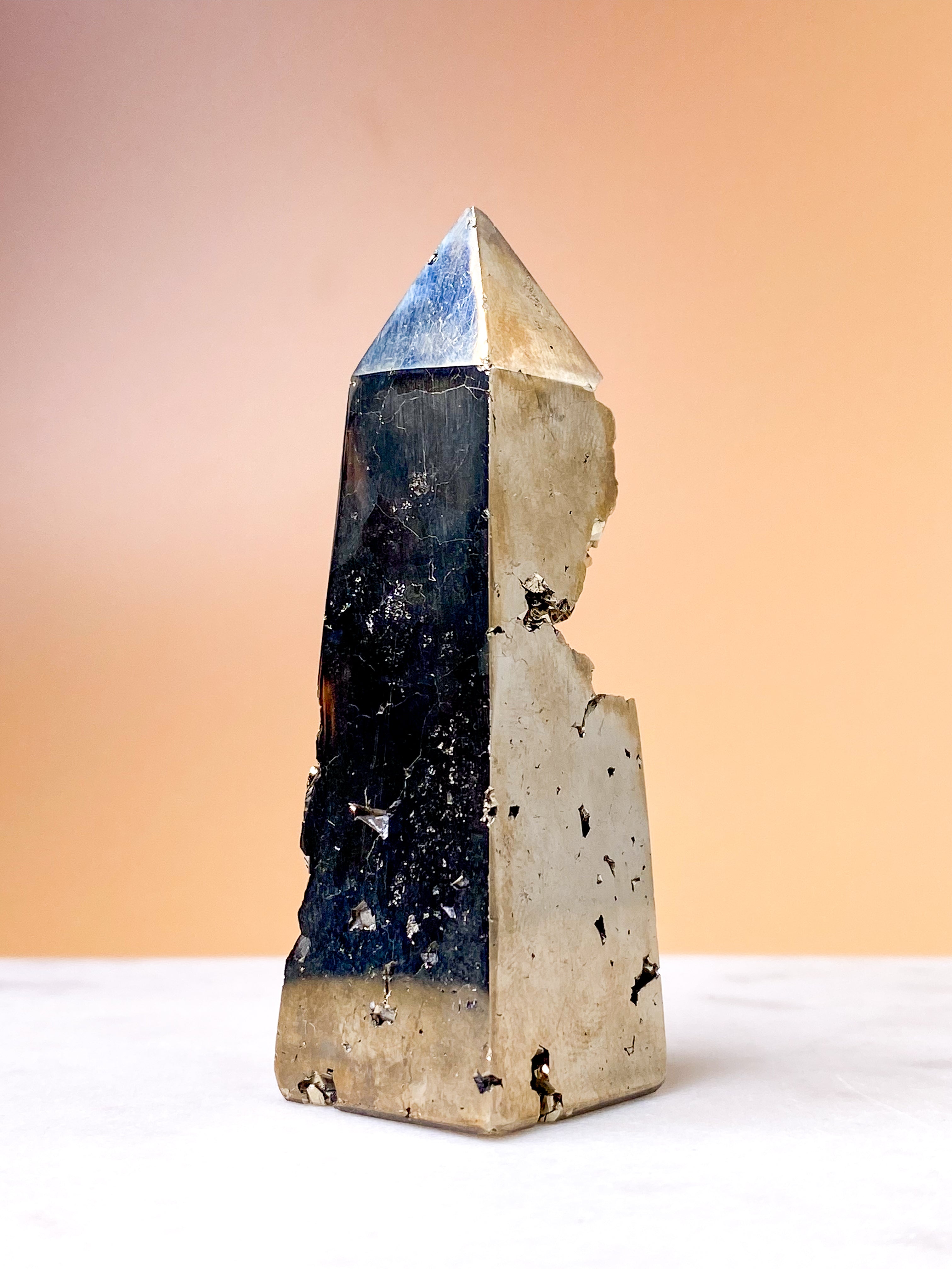Druzy Pyrit Tårn (Nr. 1)