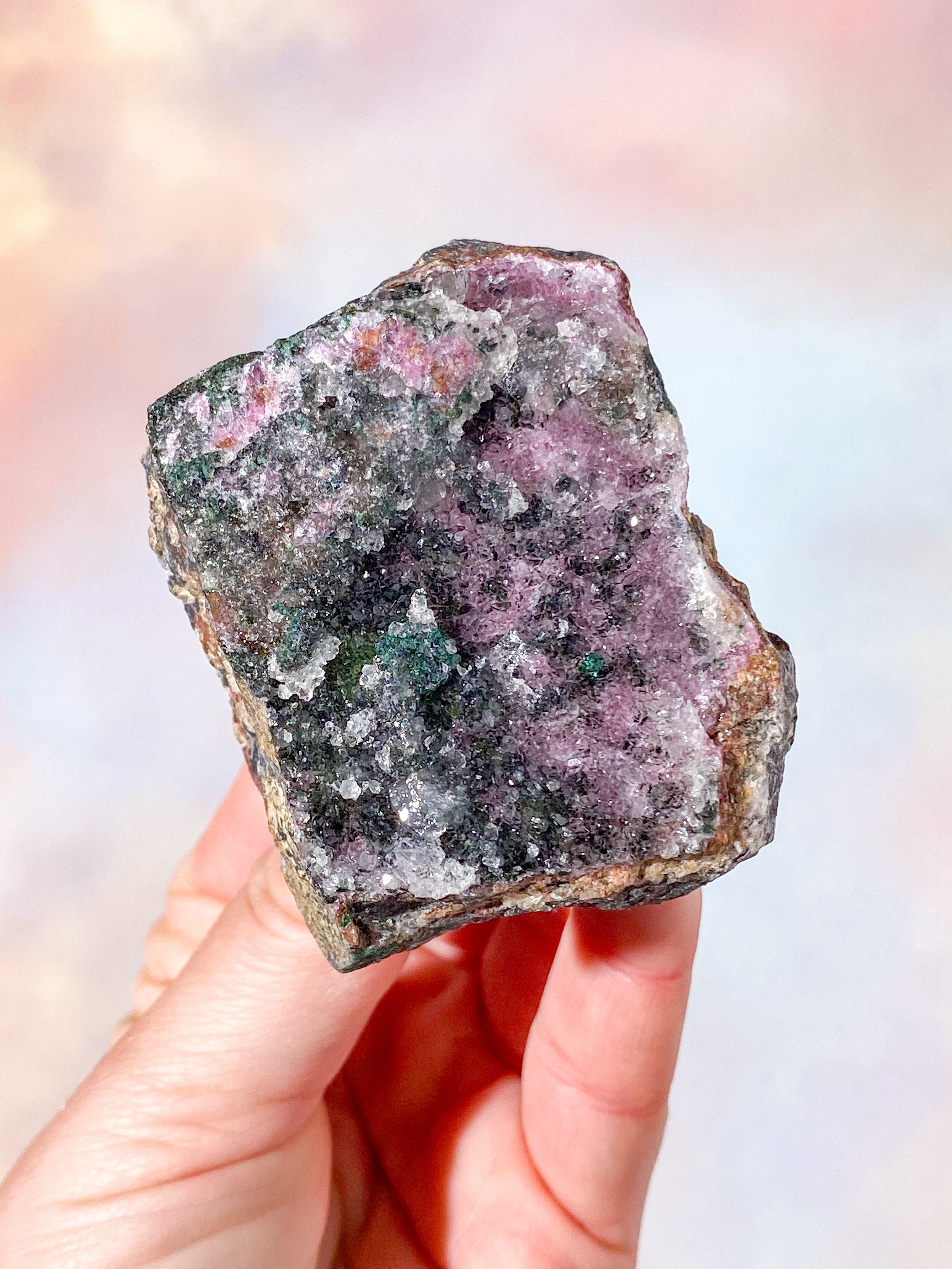 Druzy Cobalto Calcit Klynge (Nr. 31)