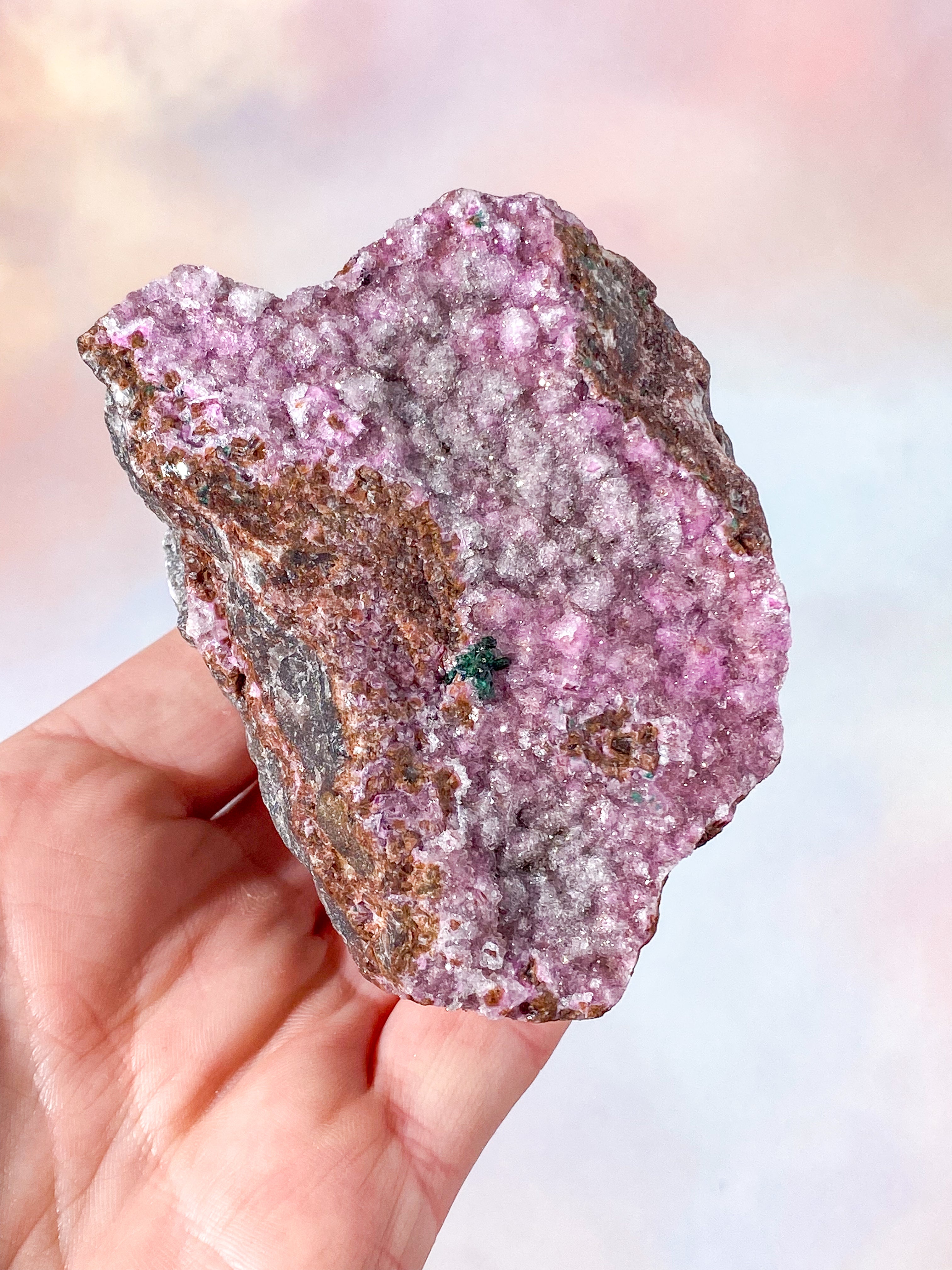 Druzy Cobalto Calcit Klynge (Nr. 32)