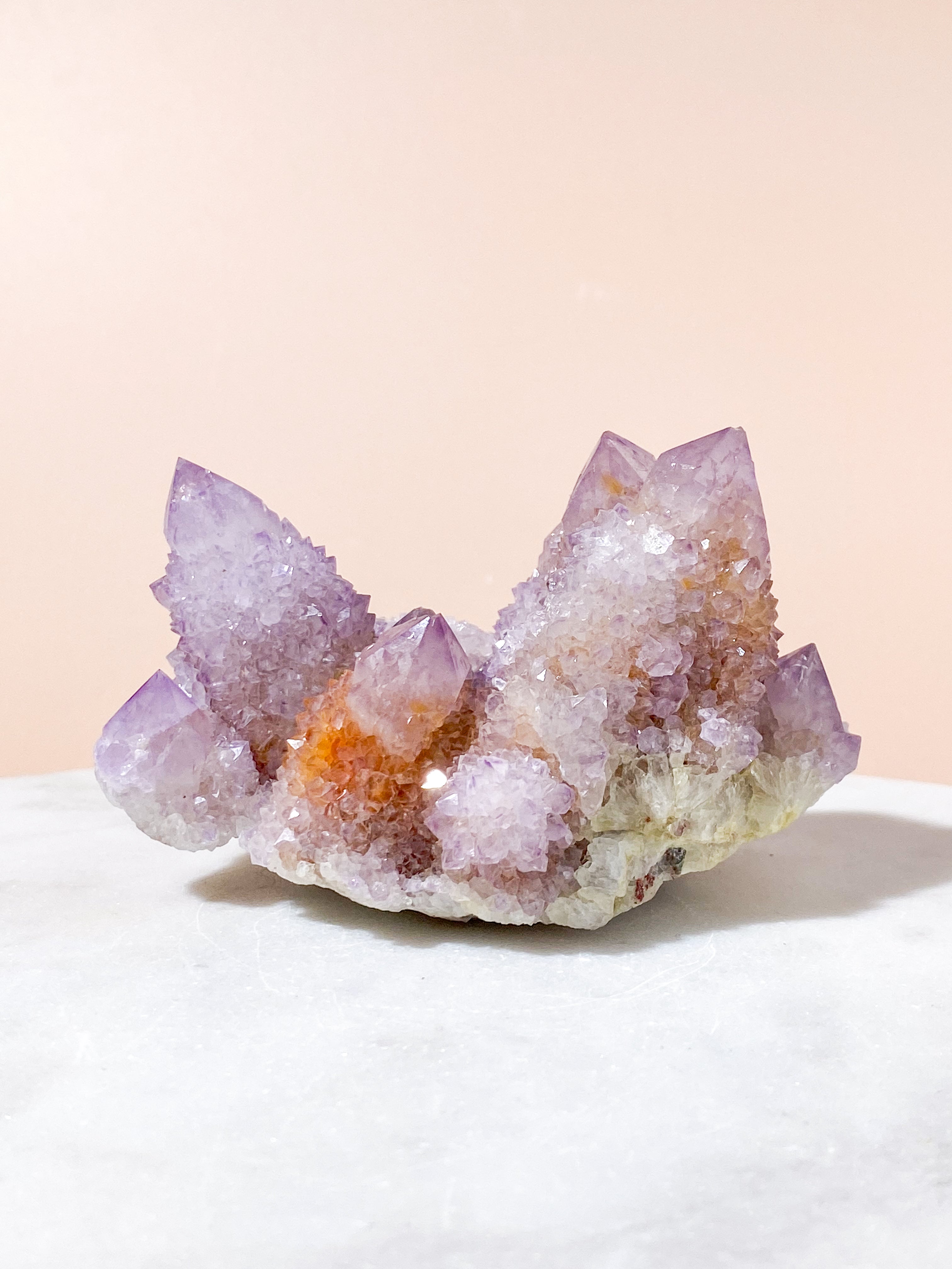 Mellem Spirit Quartz Ametyst Klynge (Nr. 15)