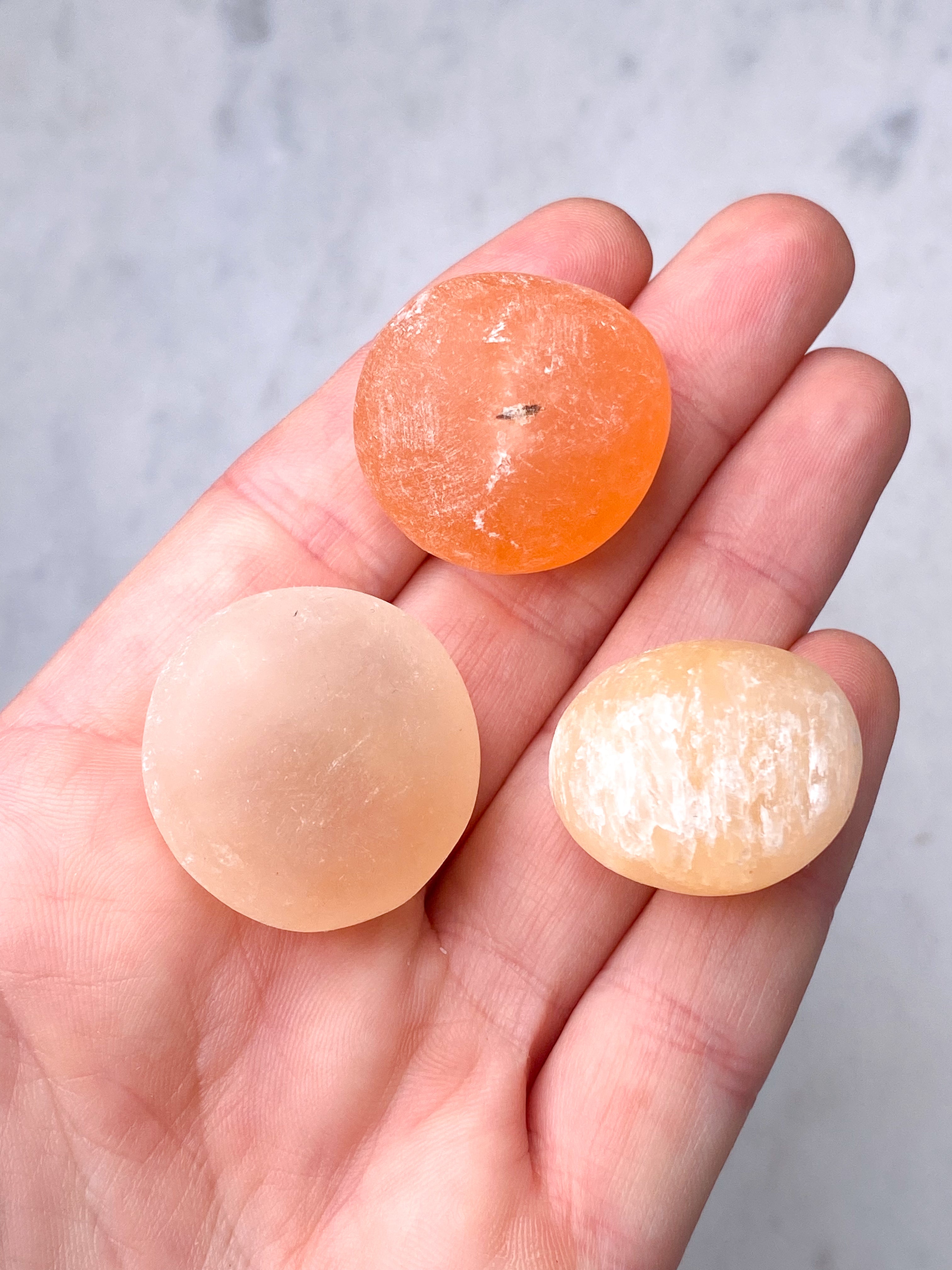 OUTLET - Orange Selenit Lommesten