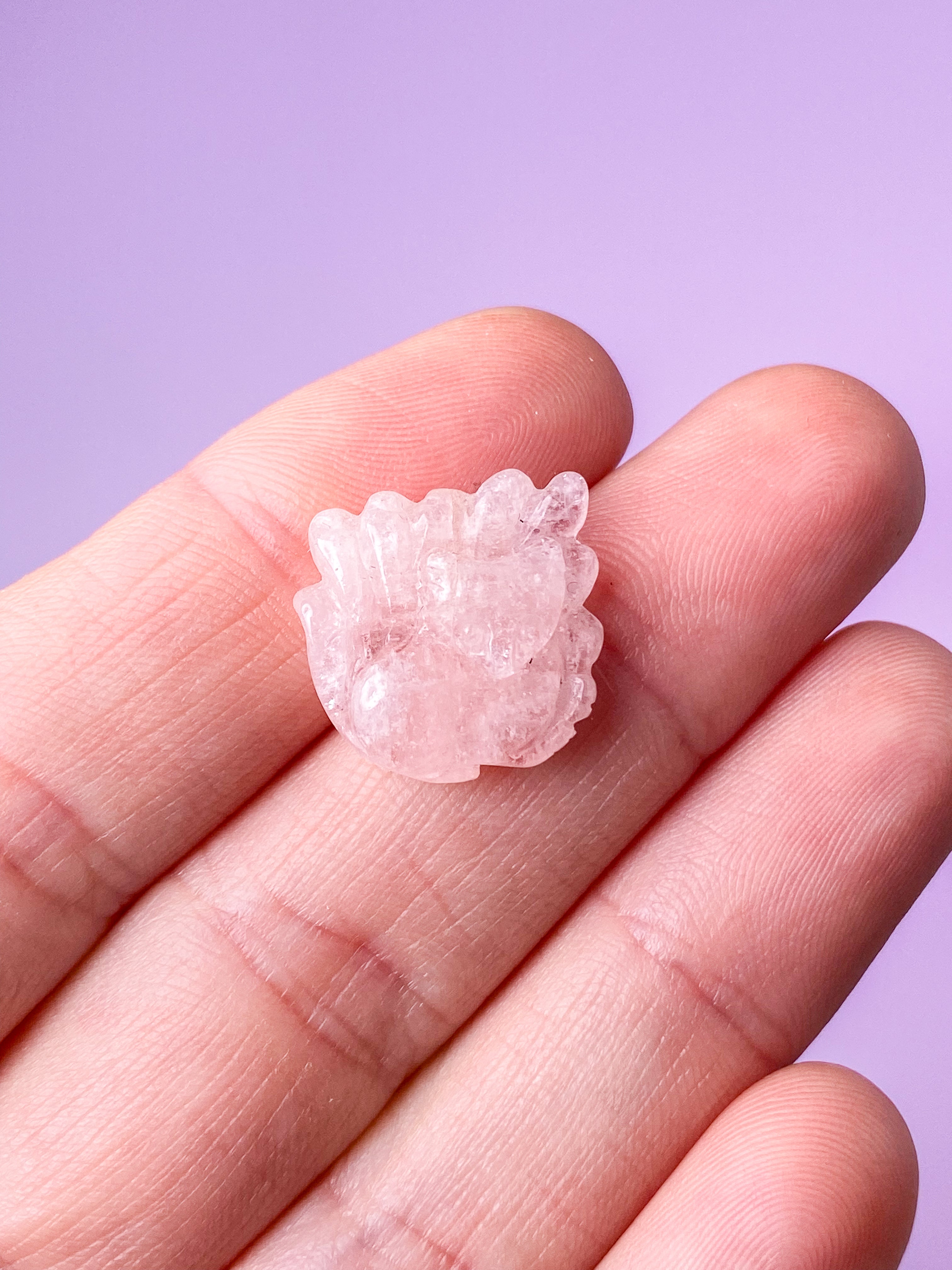 Håndskåret Morganit Ræv (Nr. 10) Eksklusiv Kvalitet