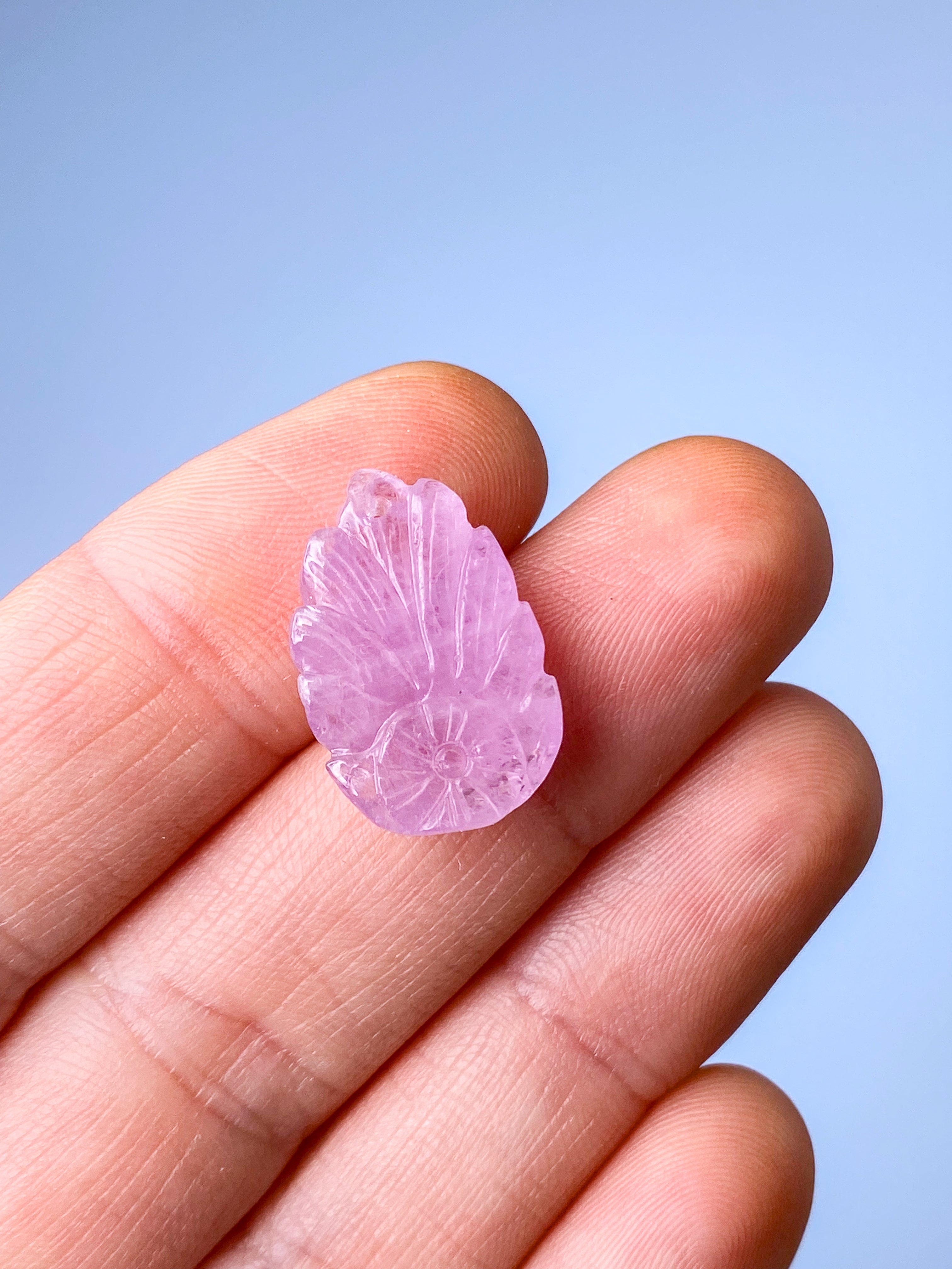 Håndskåret Kunzit Ræv (Nr. 10) Eksklusiv Kvalitet