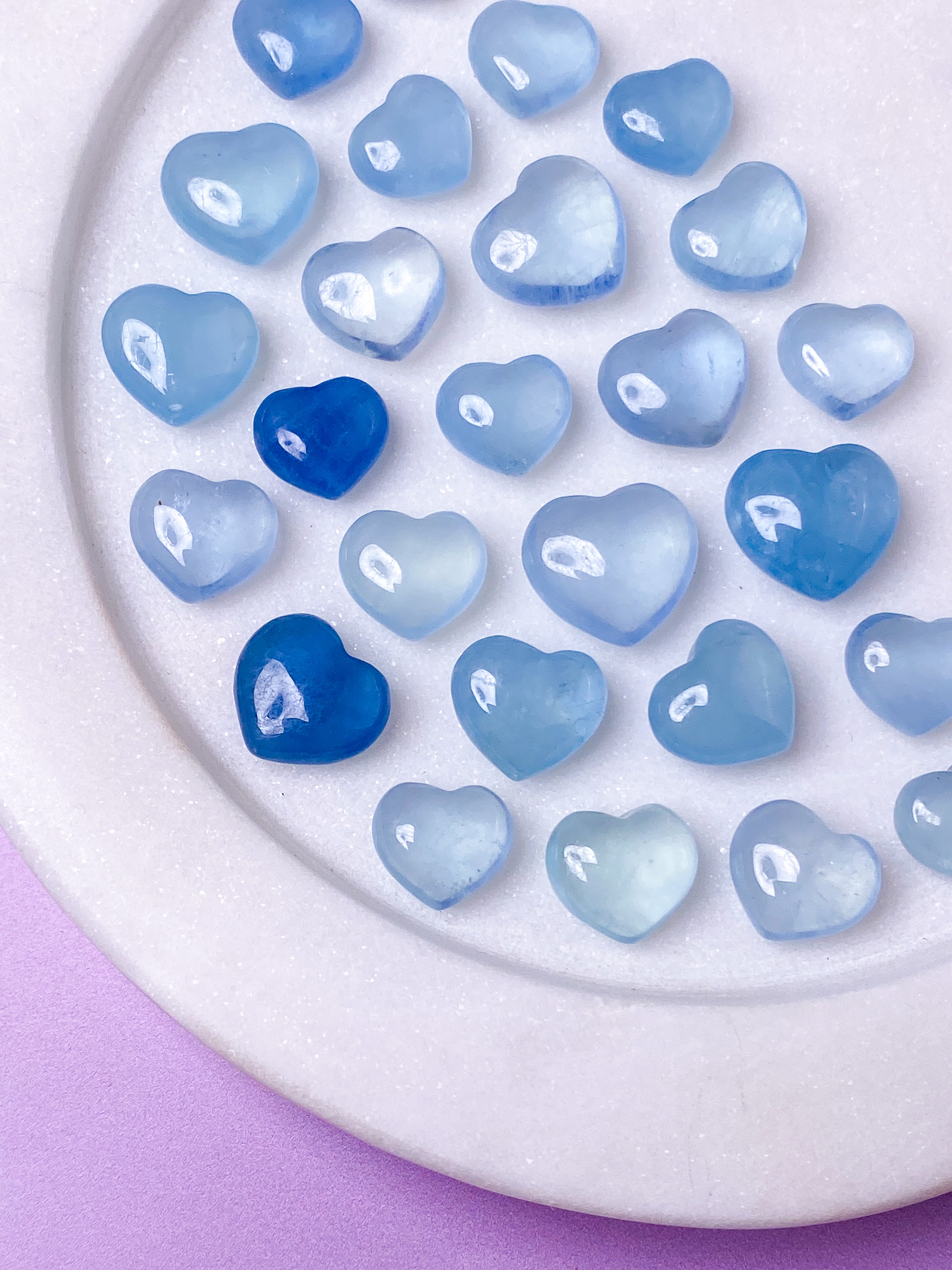 Akvamarin Mini Hjerte